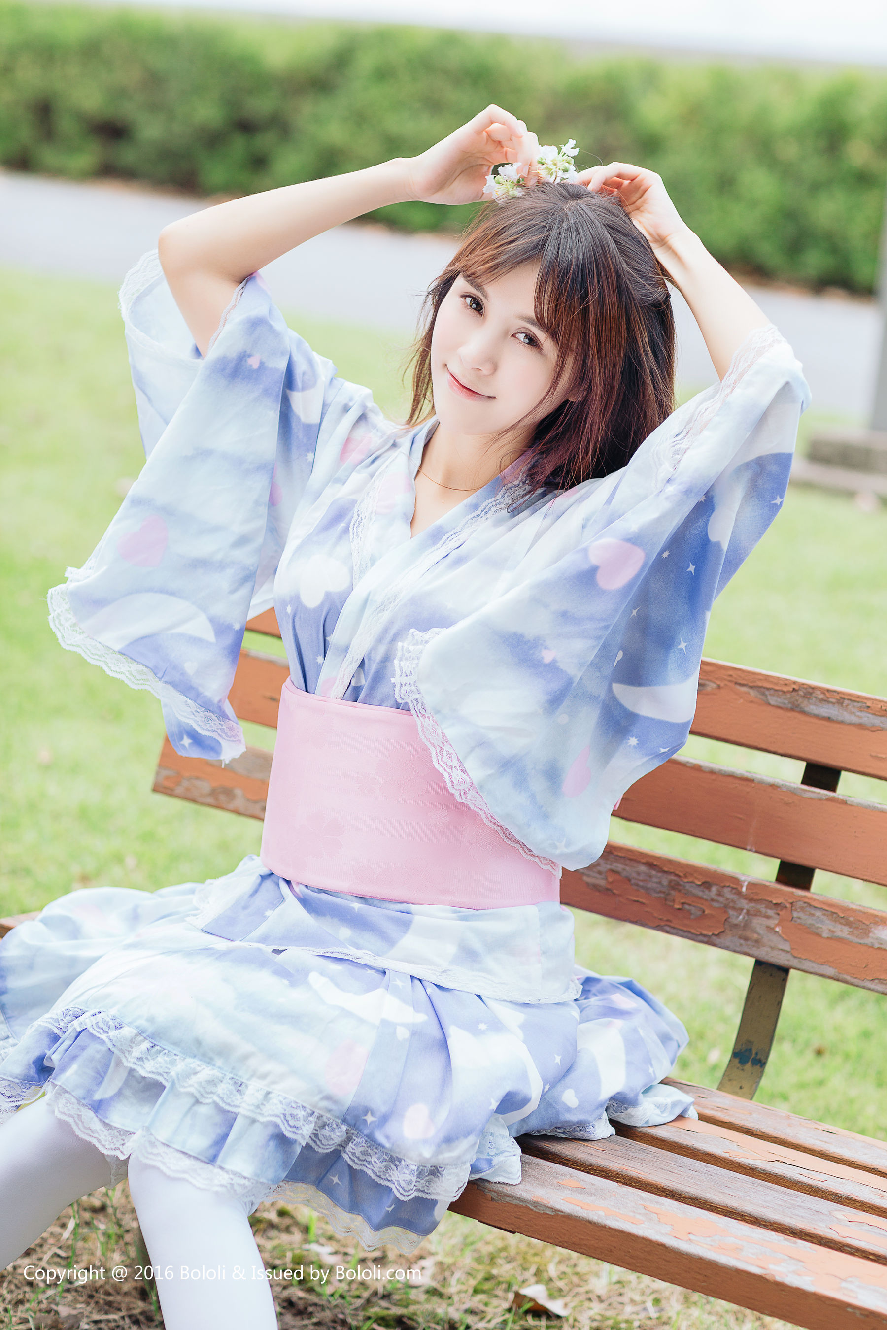 夏美酱《夏日浴衣》  KIM007-图29