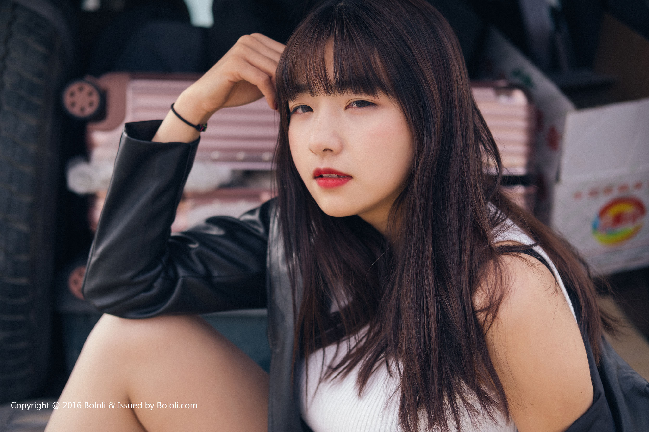 周闻/球球《沙漠机车女》  KIM010-图22