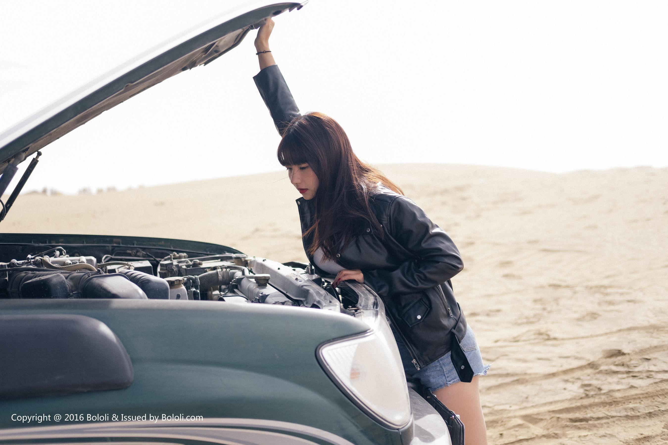 周闻/球球《沙漠机车女》  KIM010-图40