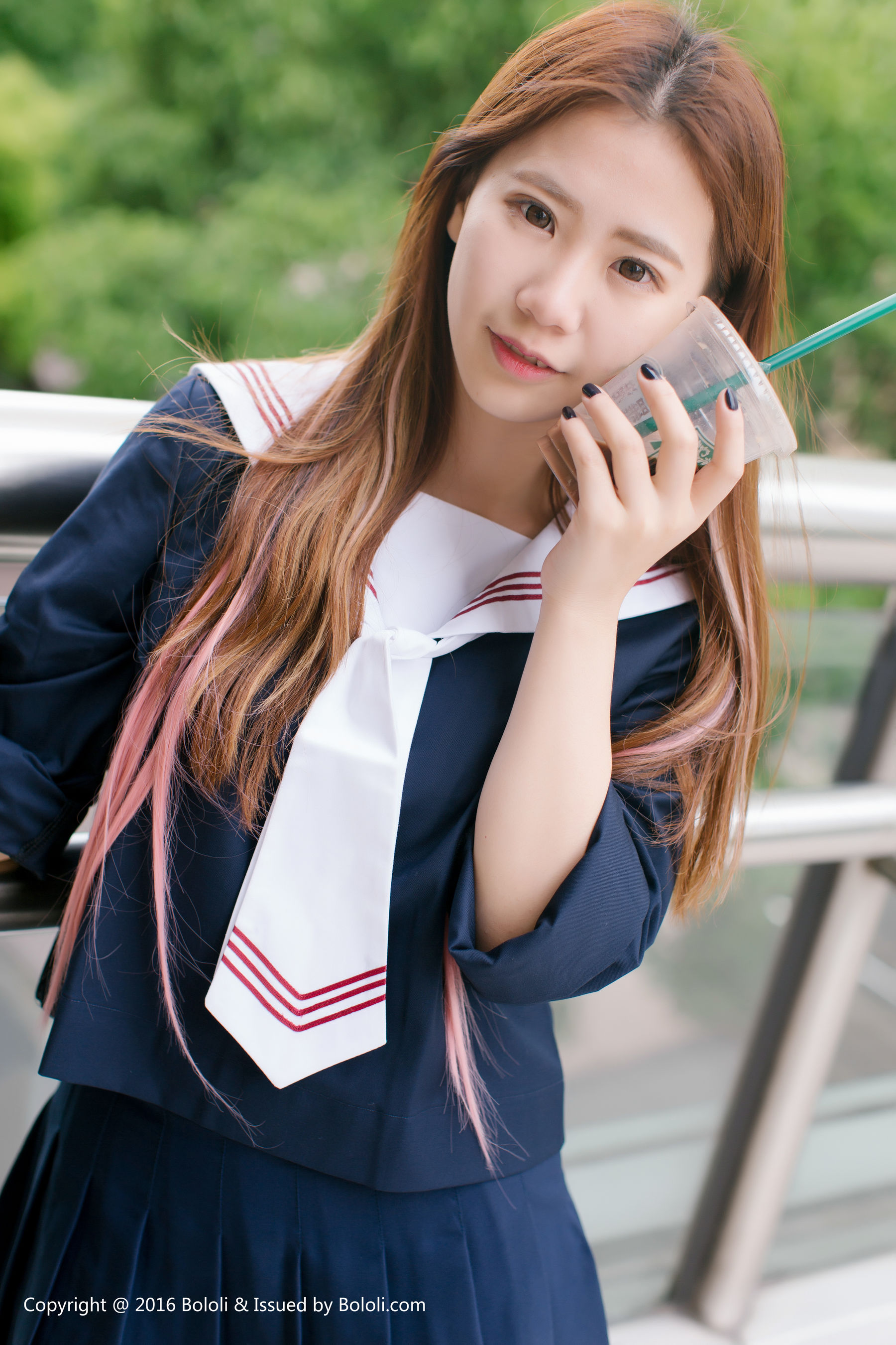 董晨莉《校花女神街拍》  KIM024-图29