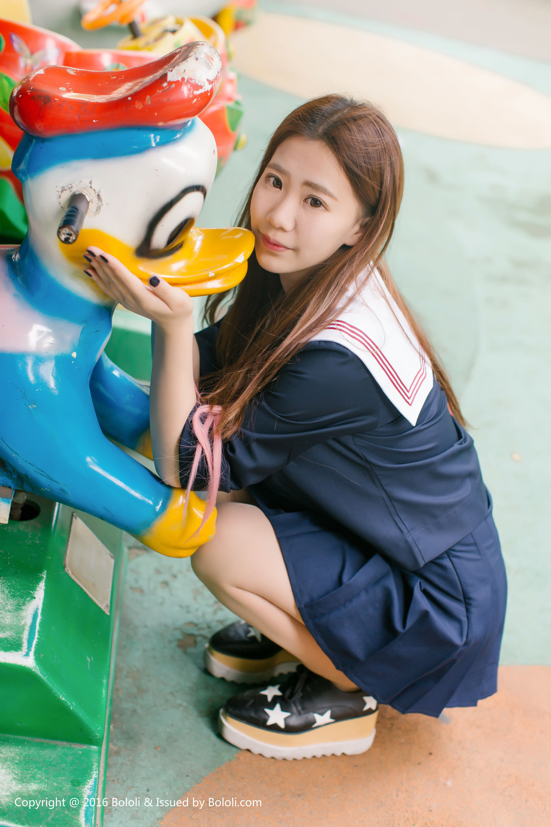 董晨莉《校花女神街拍》  KIM024-图30
