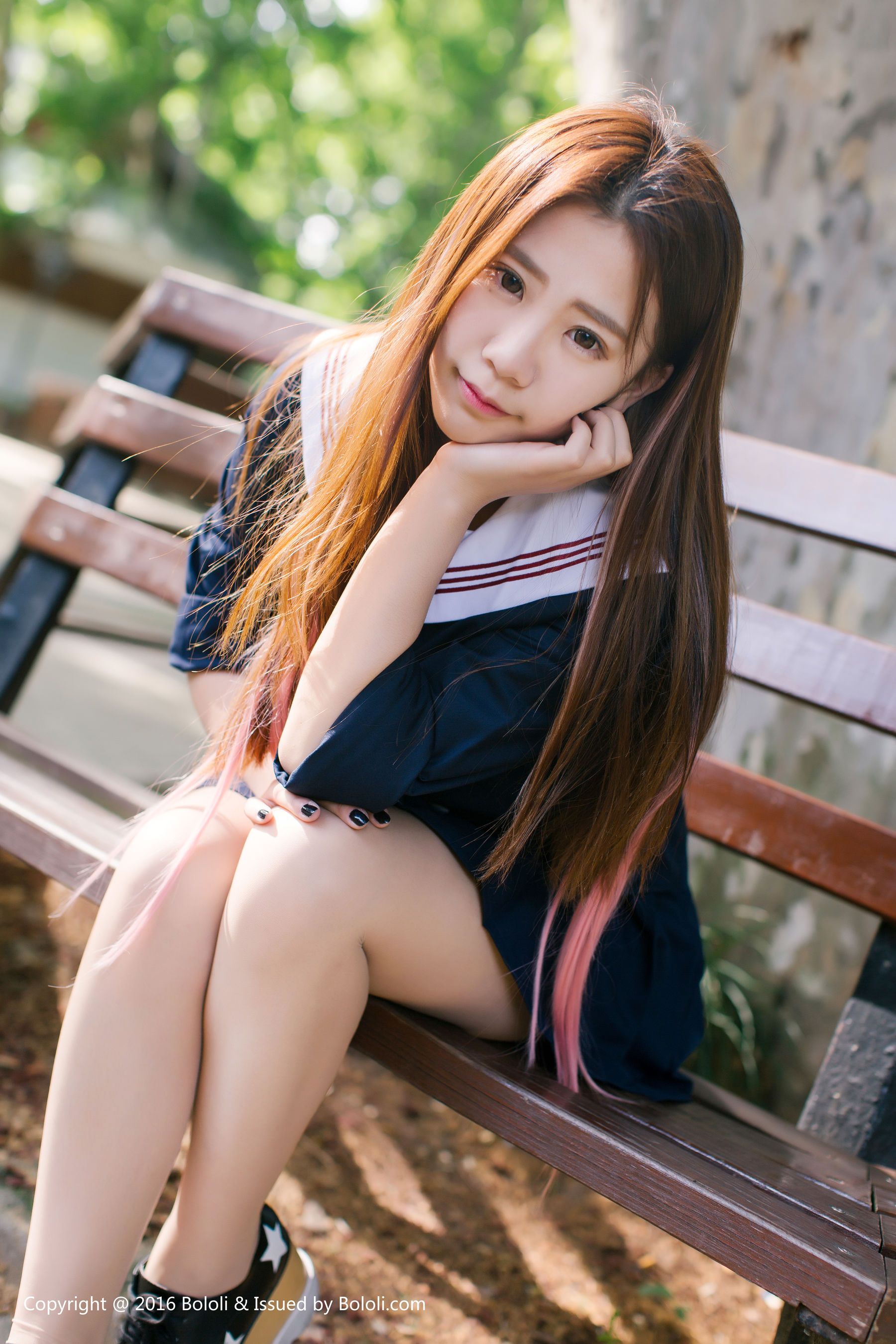 董晨莉《校花女神街拍》  KIM024-图33
