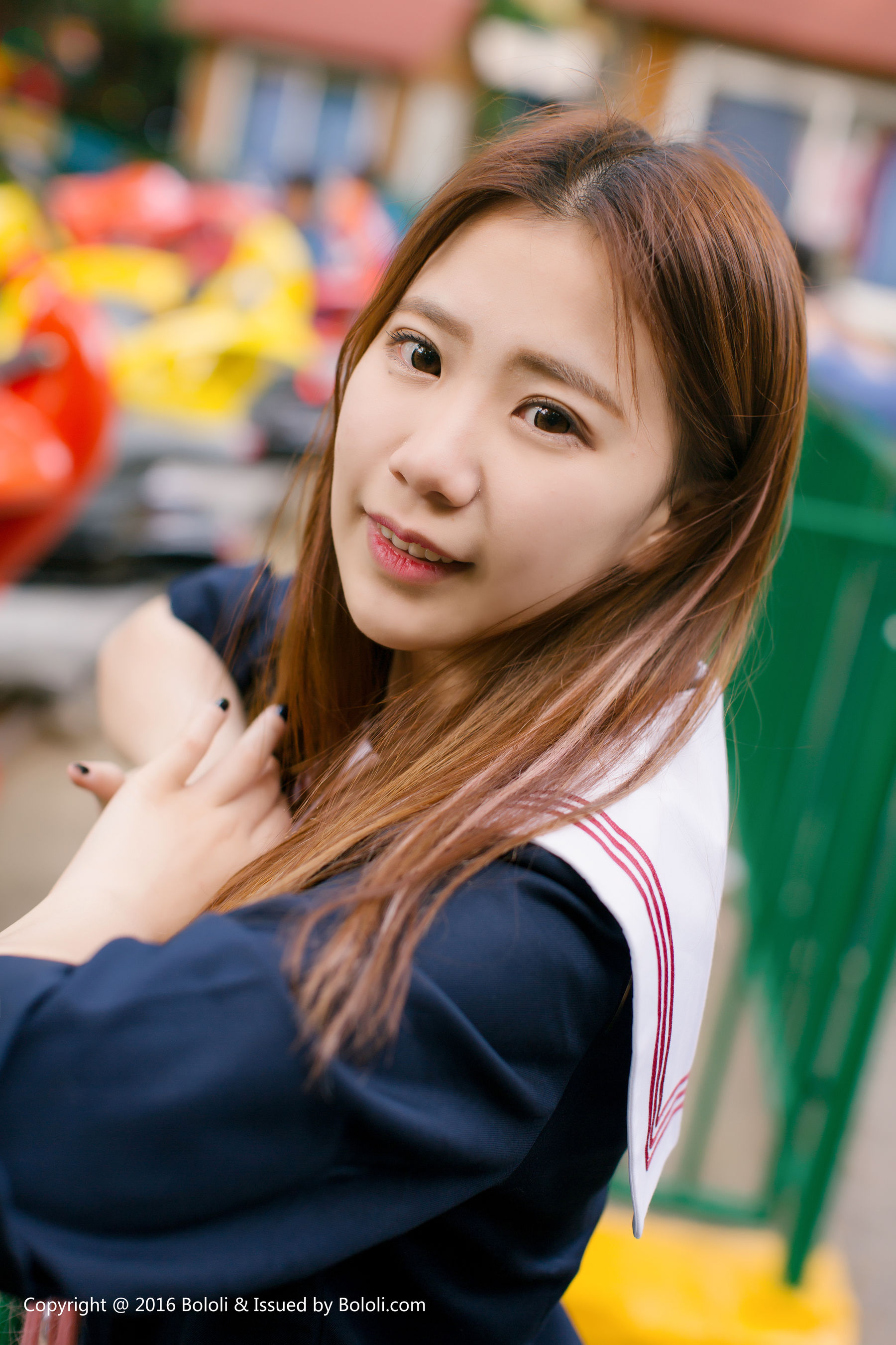董晨莉《校花女神街拍》  KIM024-图37