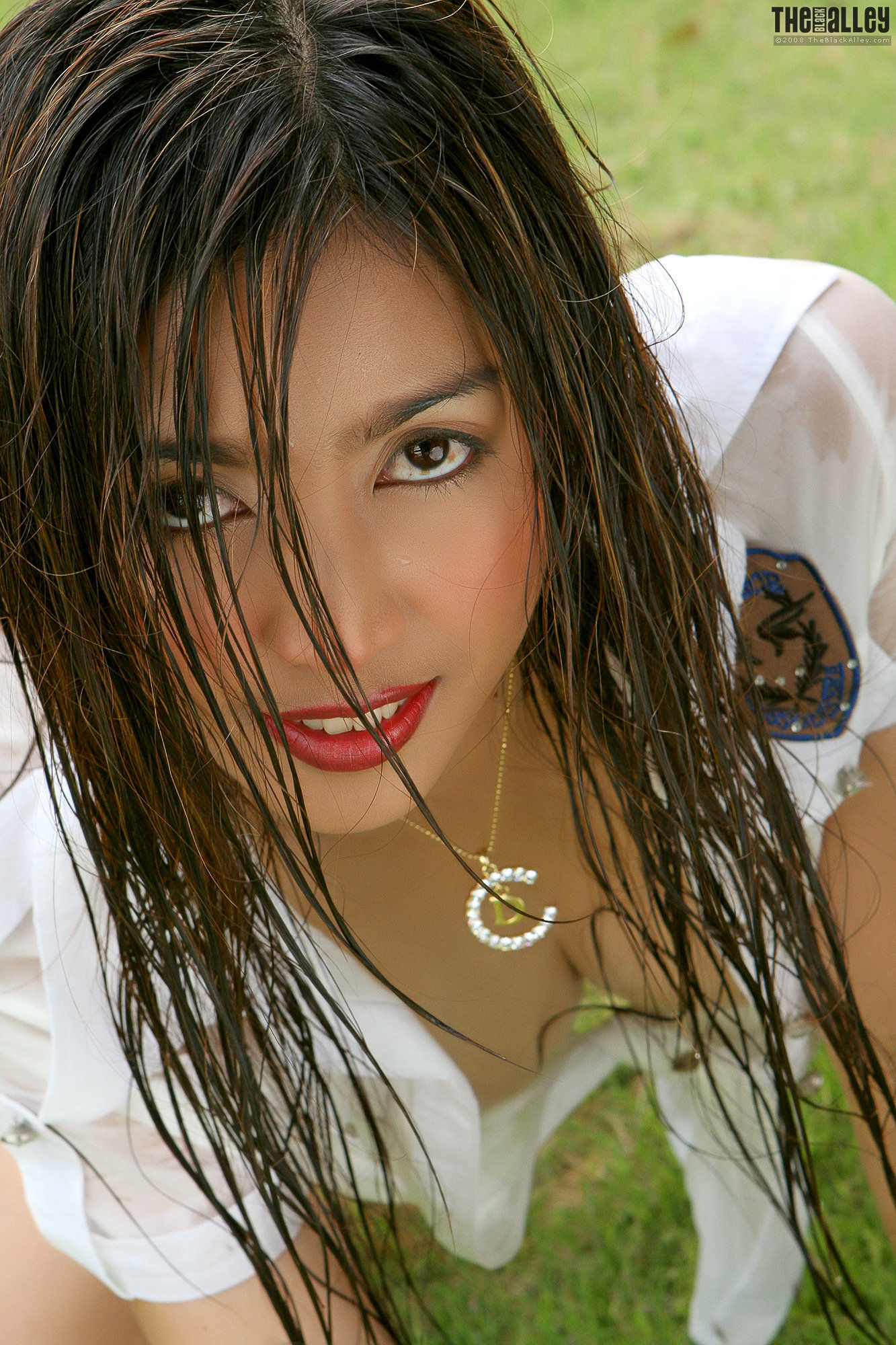 Grace Fernando 牛仔裤+衬衫湿身-图26