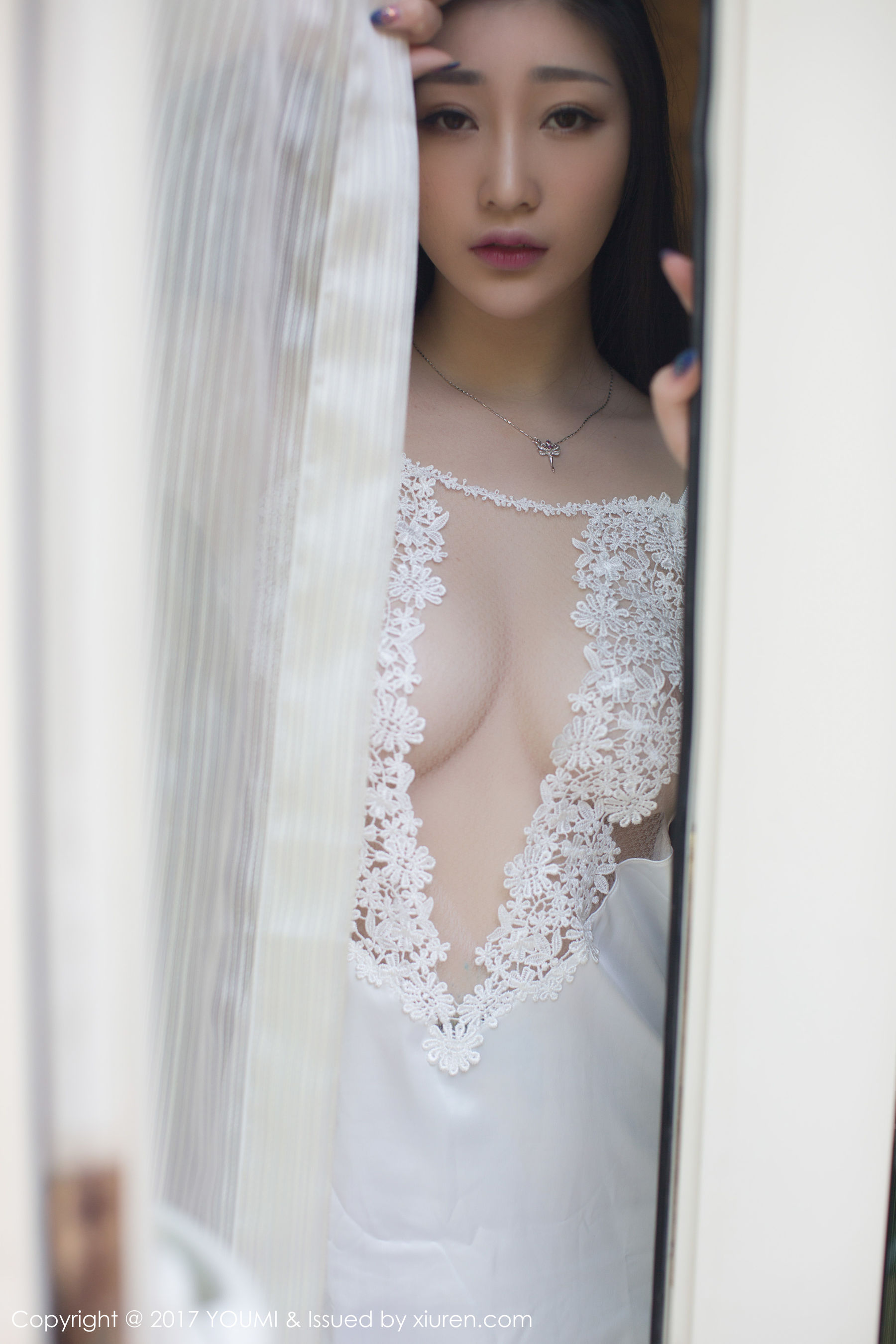 妲己_Toxic《SM手铐制服诱惑+半透蕾丝吊带》  Vol.077-图35