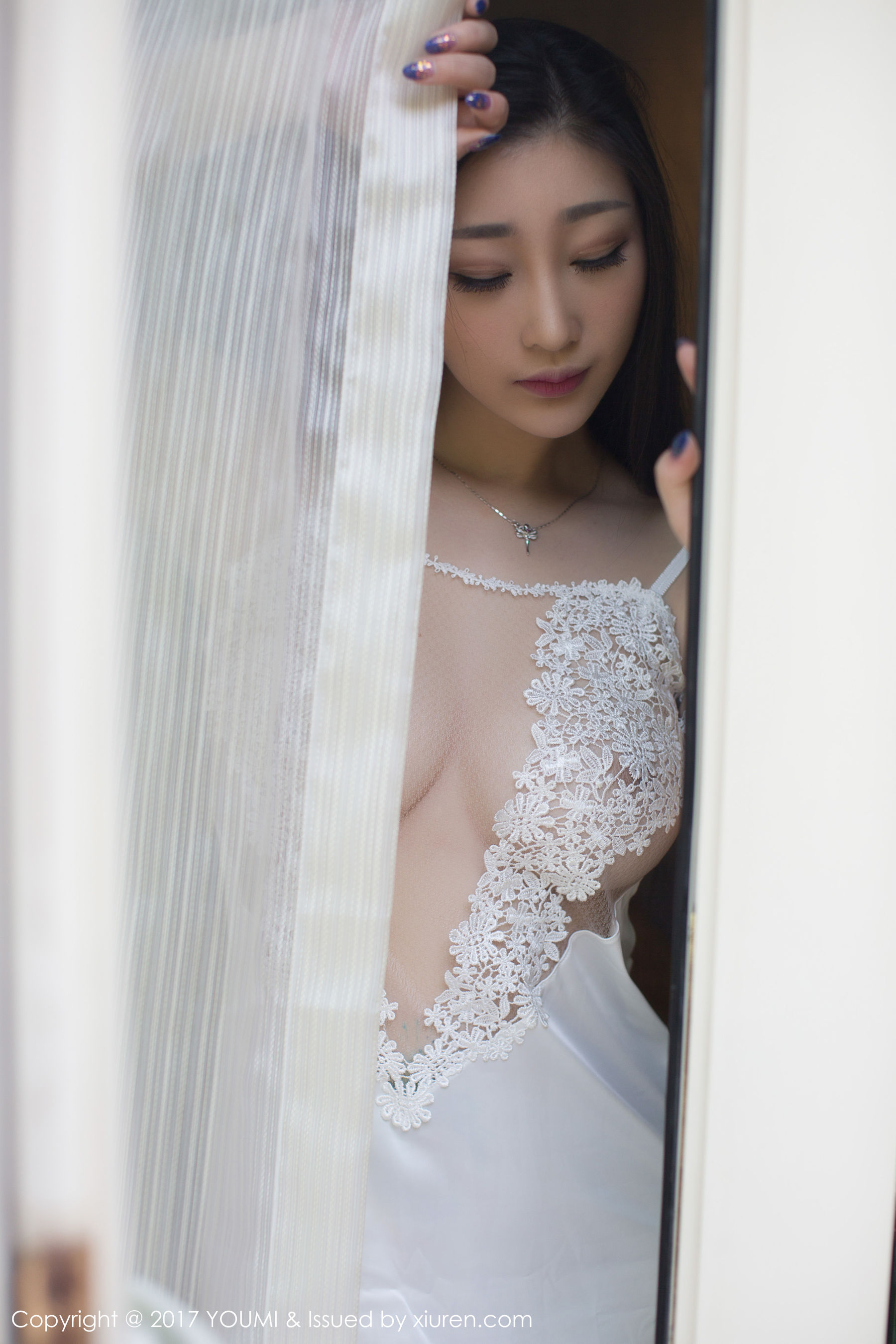 妲己_Toxic《SM手铐制服诱惑+半透蕾丝吊带》  Vol.077-图36