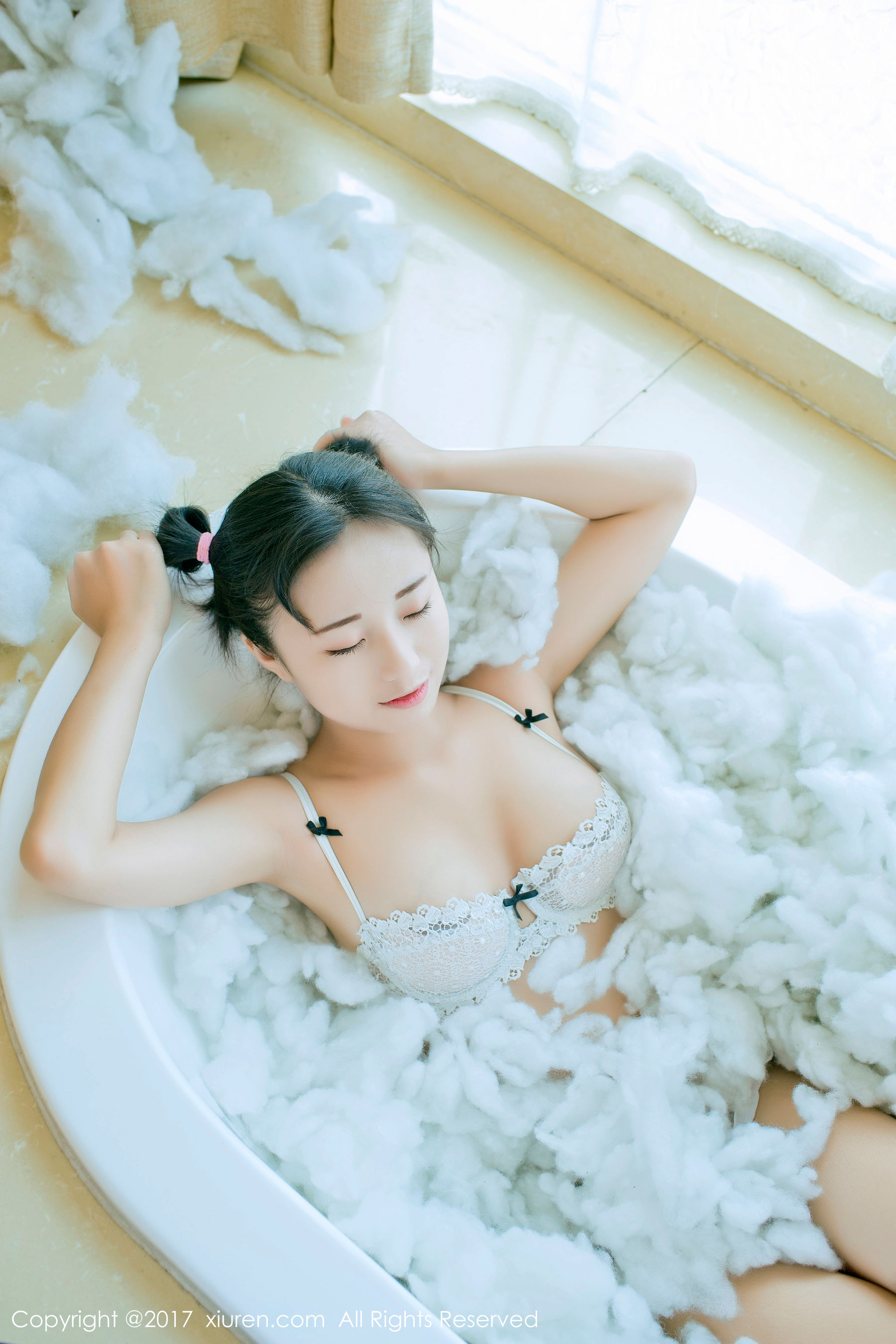 仓井优香《白色蕾丝吊带系列+连体日系高中体操服》  NO.805-图2
