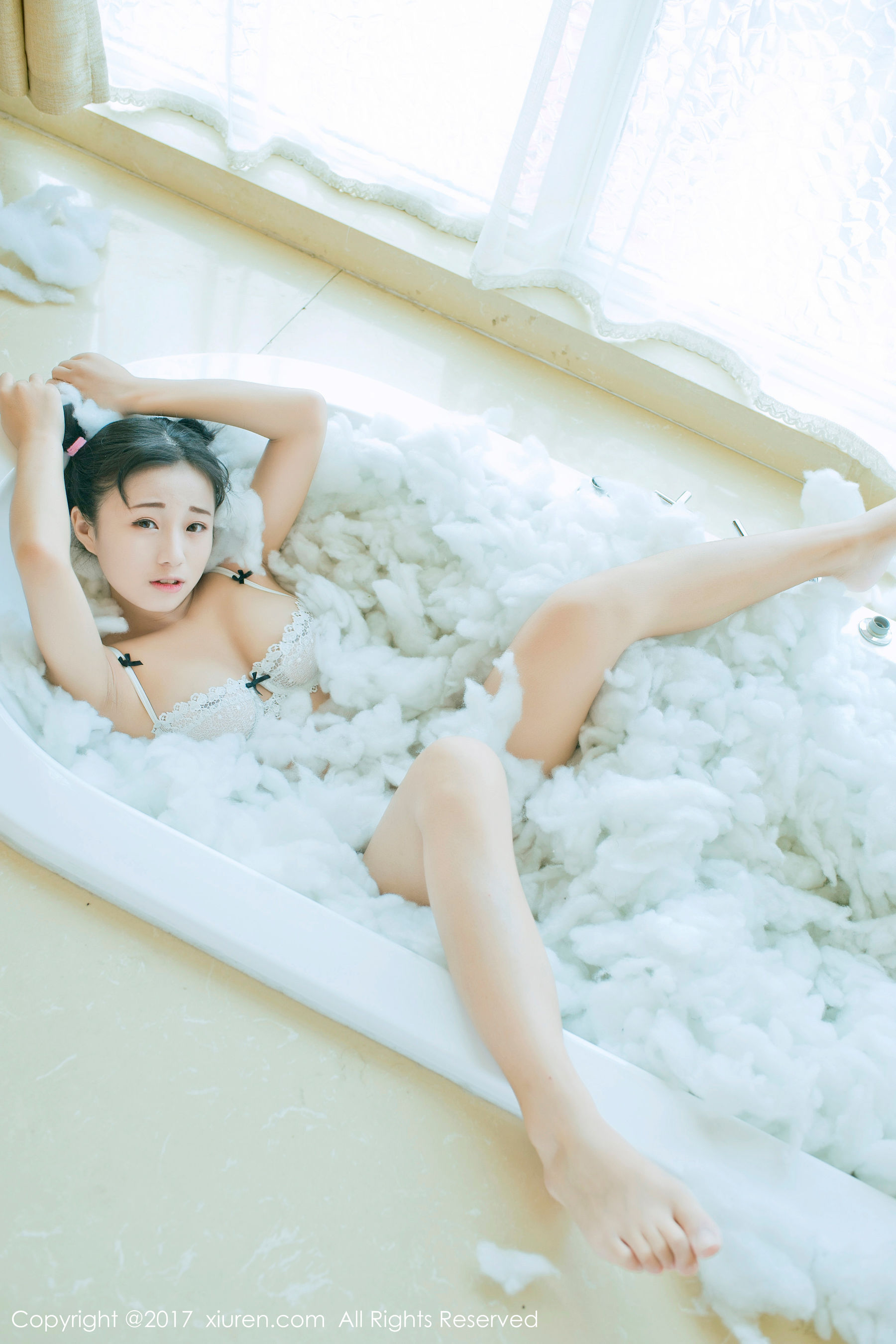 仓井优香《白色蕾丝吊带系列+连体日系高中体操服》  NO.805-图34
