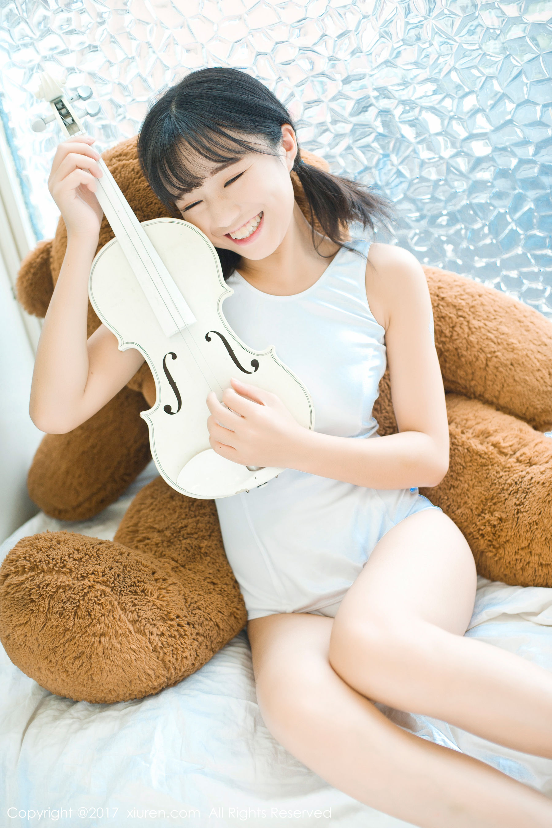 仓井优香《白色蕾丝吊带系列+连体日系高中体操服》  NO.805-图37