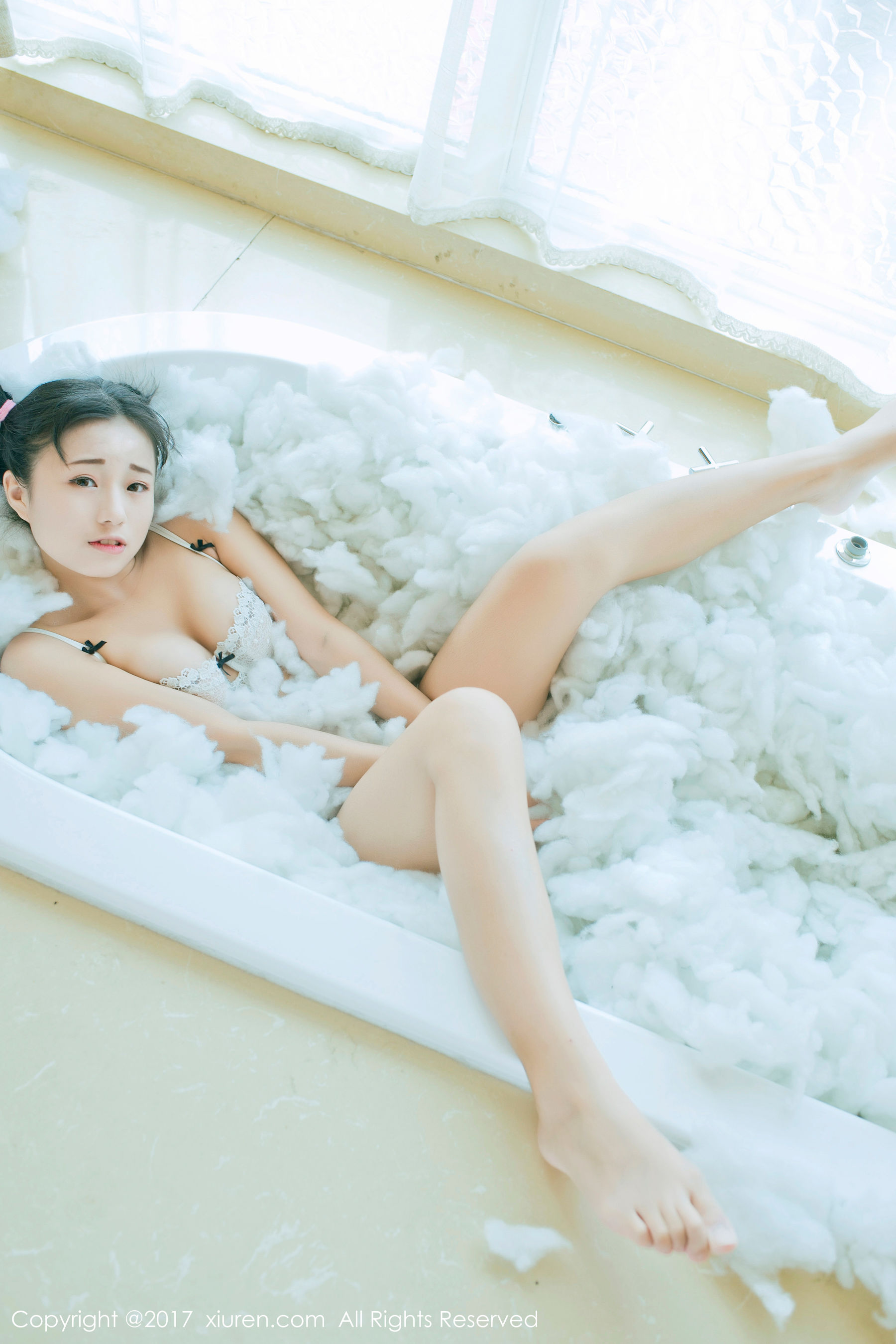 仓井优香《白色蕾丝吊带系列+连体日系高中体操服》  NO.805-图3