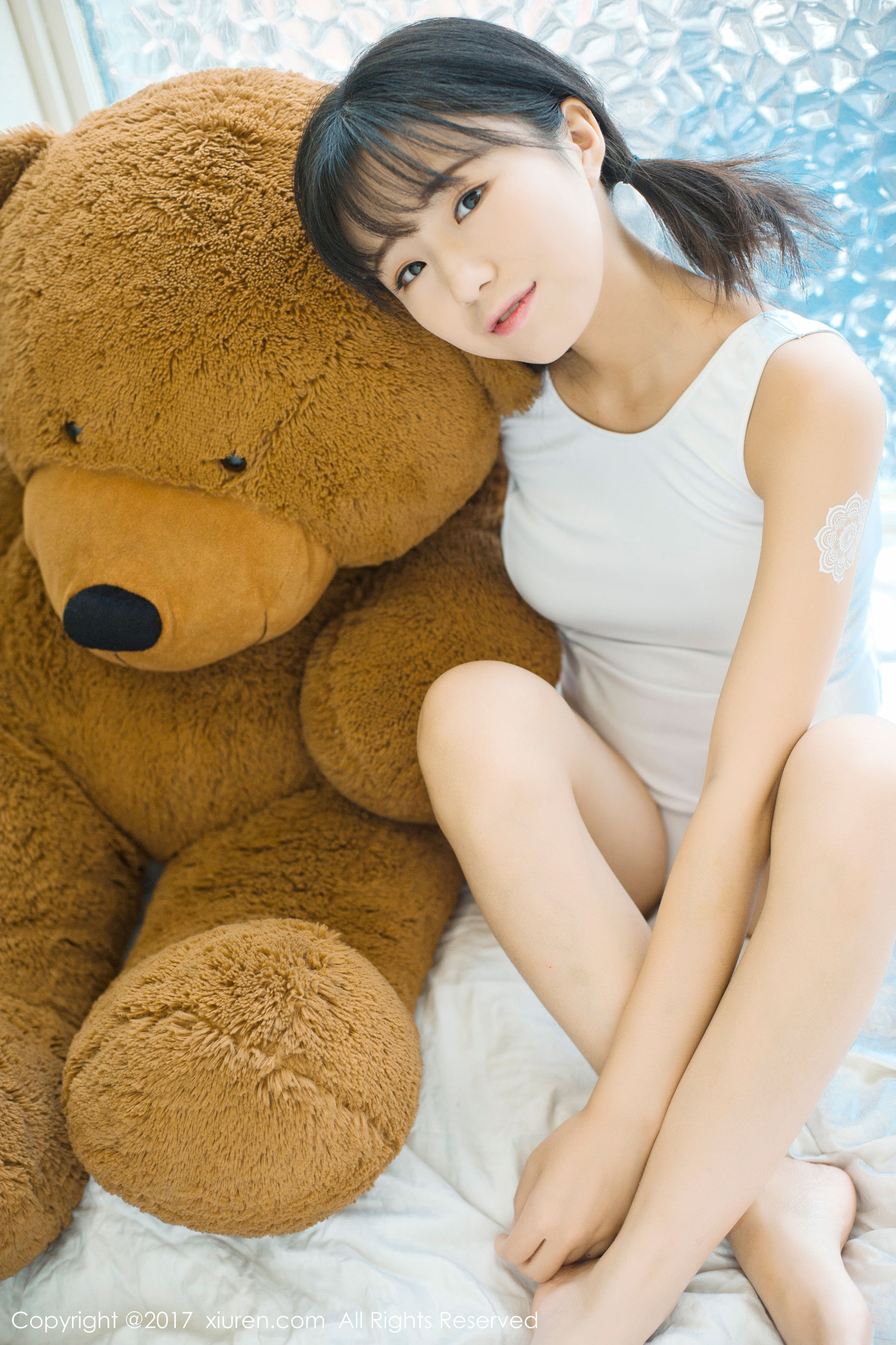 仓井优香《白色蕾丝吊带系列+连体日系高中体操服》  NO.805-图43