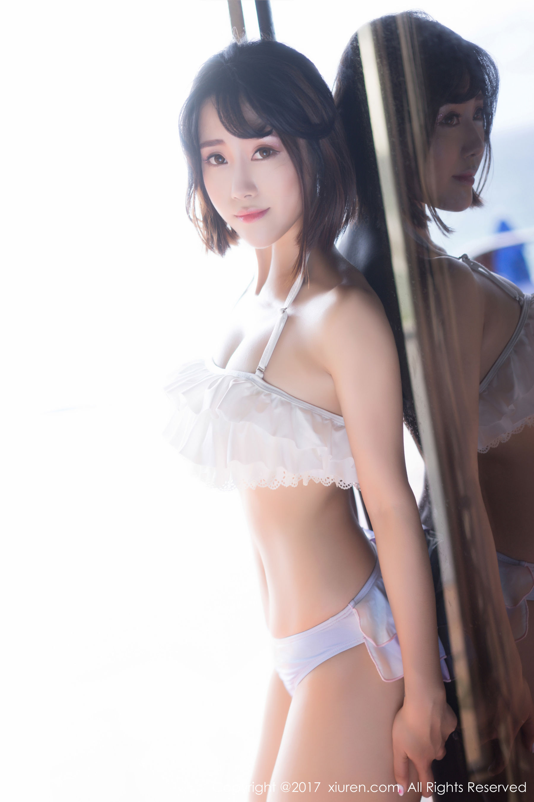 兜豆靓Youlina《室外清新，室内性感特写》  NO.814-图12
