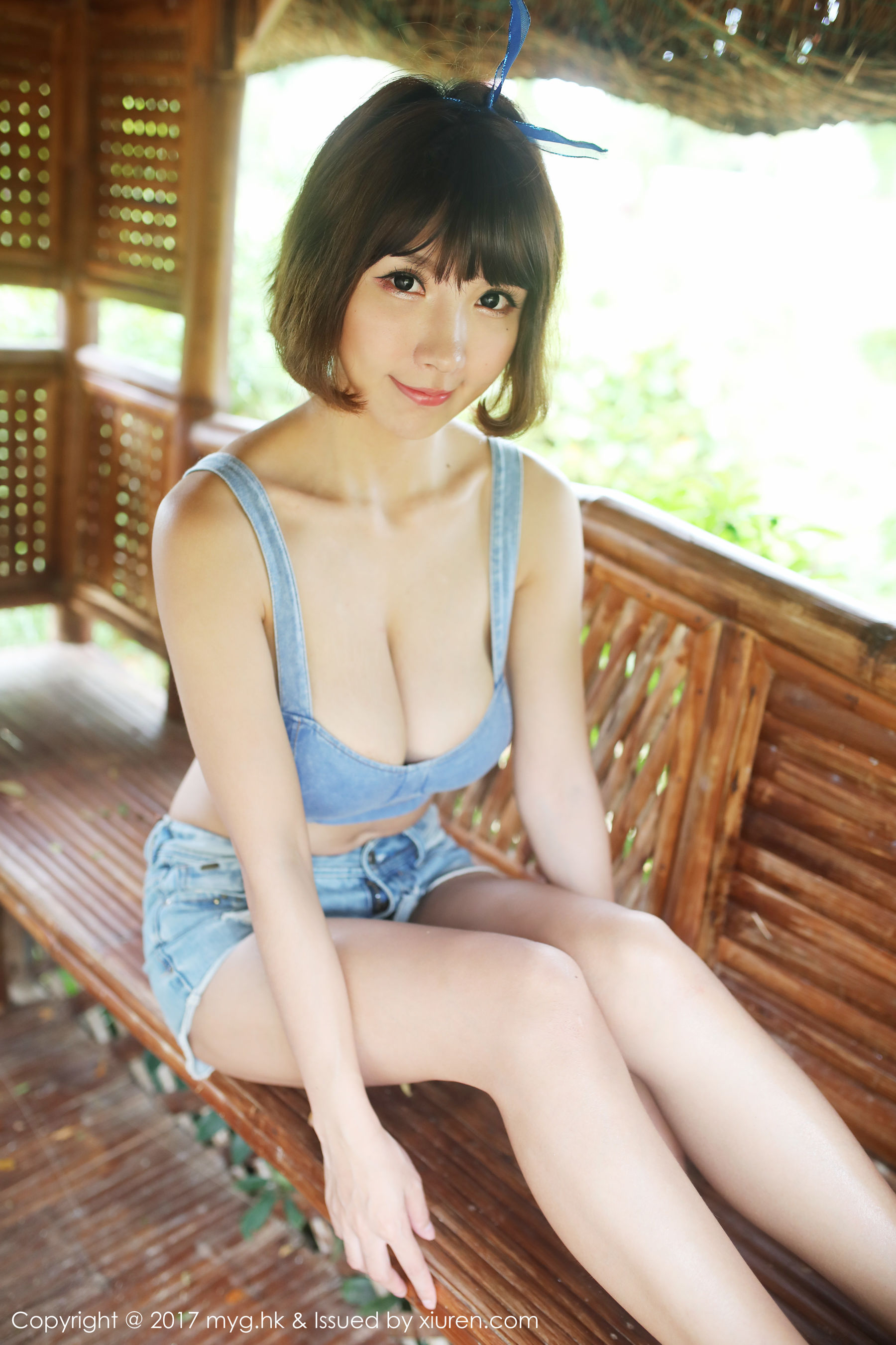 晓茜sunny《无内裤牛仔内衣+性感比基尼》  Vol.262-图15