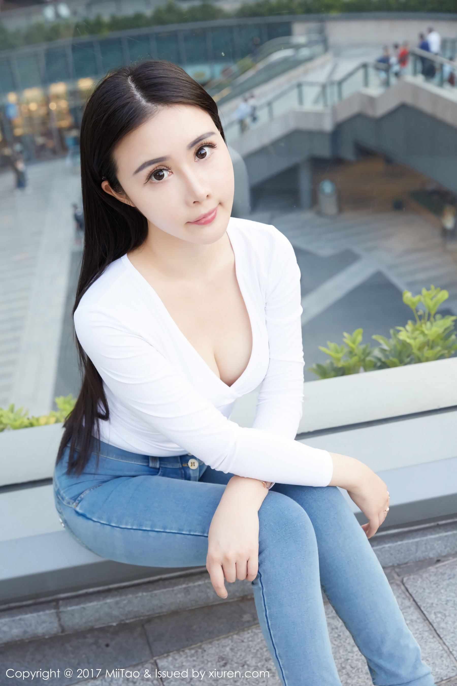 萱萱Cecilia《牛仔女神+街拍》  Vol.084-图16