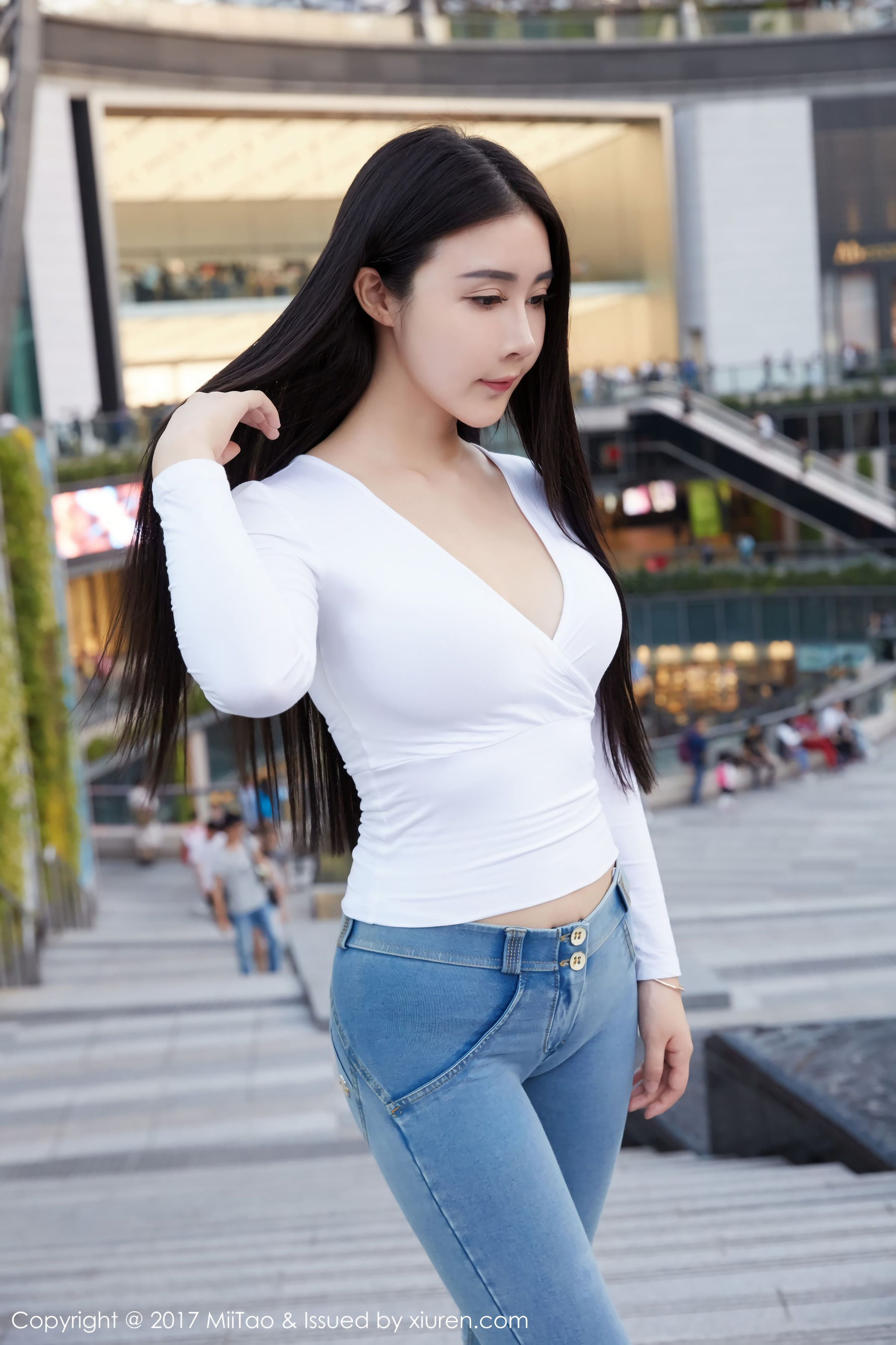 萱萱Cecilia《牛仔女神+街拍》  Vol.084-图20