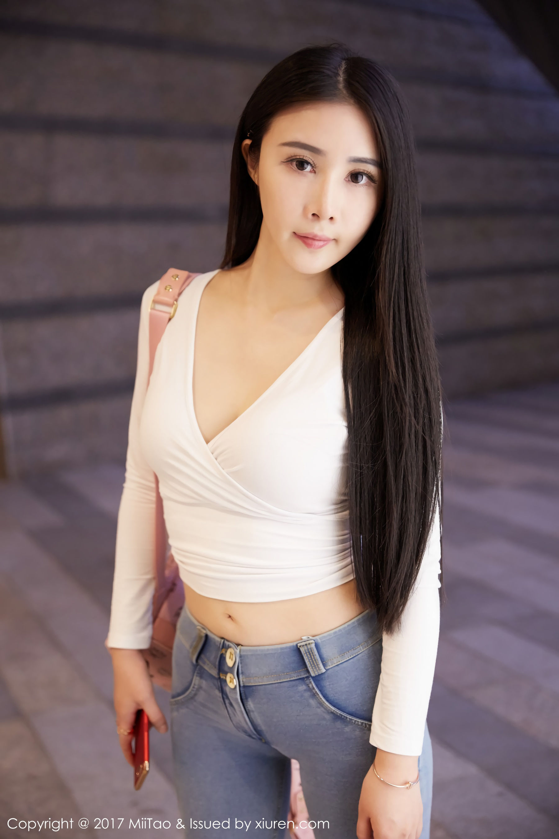 萱萱Cecilia《牛仔女神+街拍》  Vol.084-图23