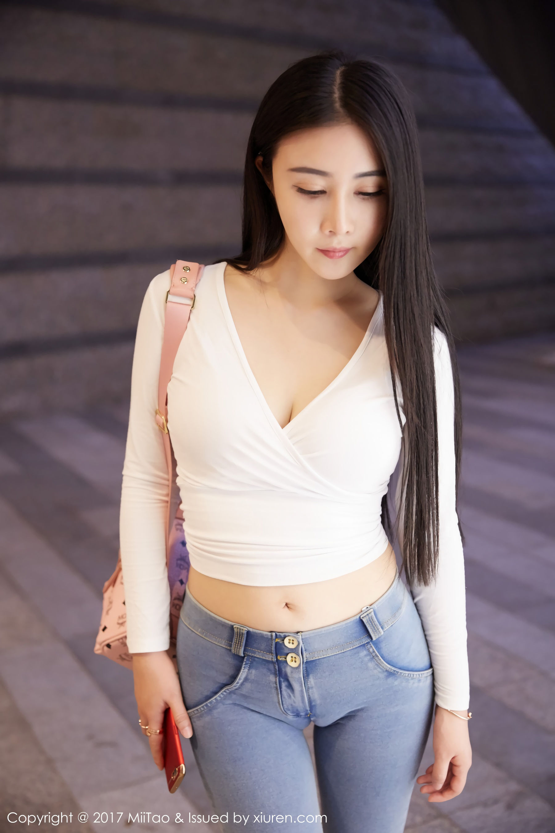 萱萱Cecilia《牛仔女神+街拍》  Vol.084-图24