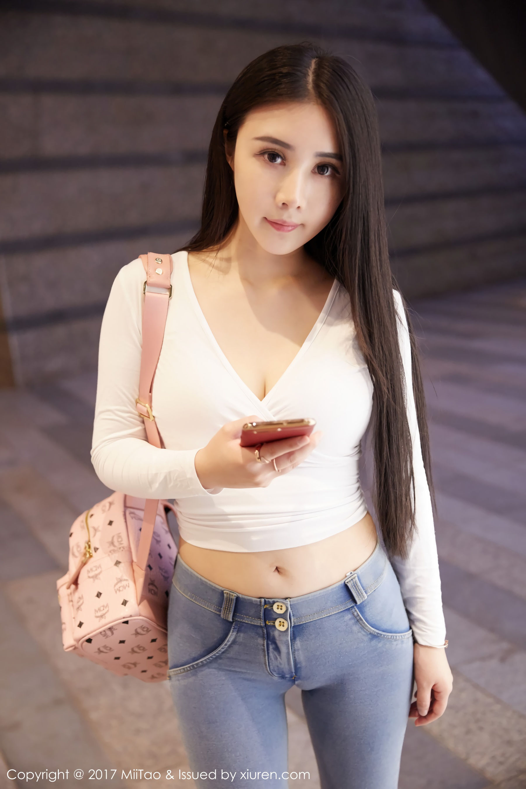 萱萱Cecilia《牛仔女神+街拍》  Vol.084-图25
