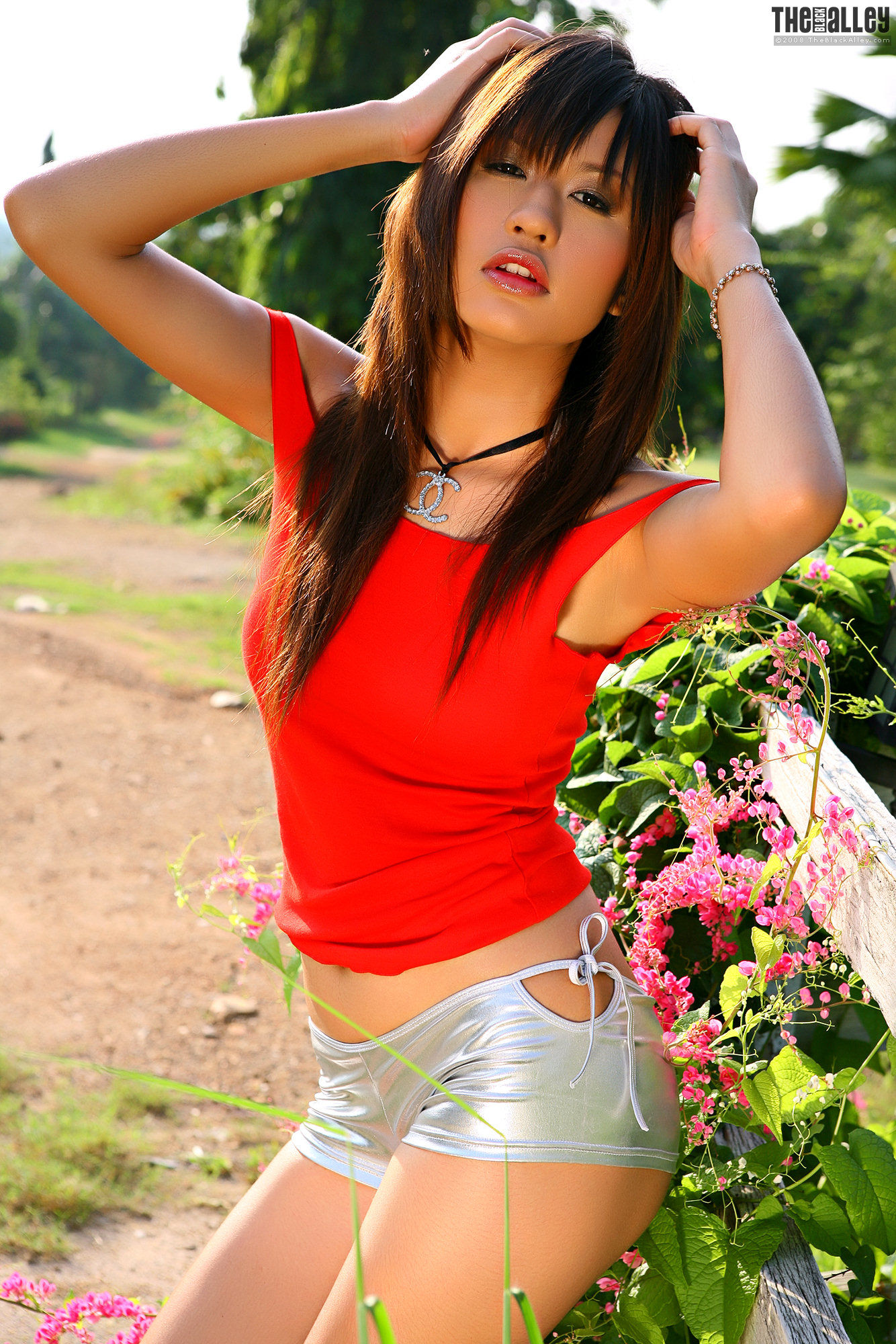 Babara Tang《红色背心+热裤》-图11