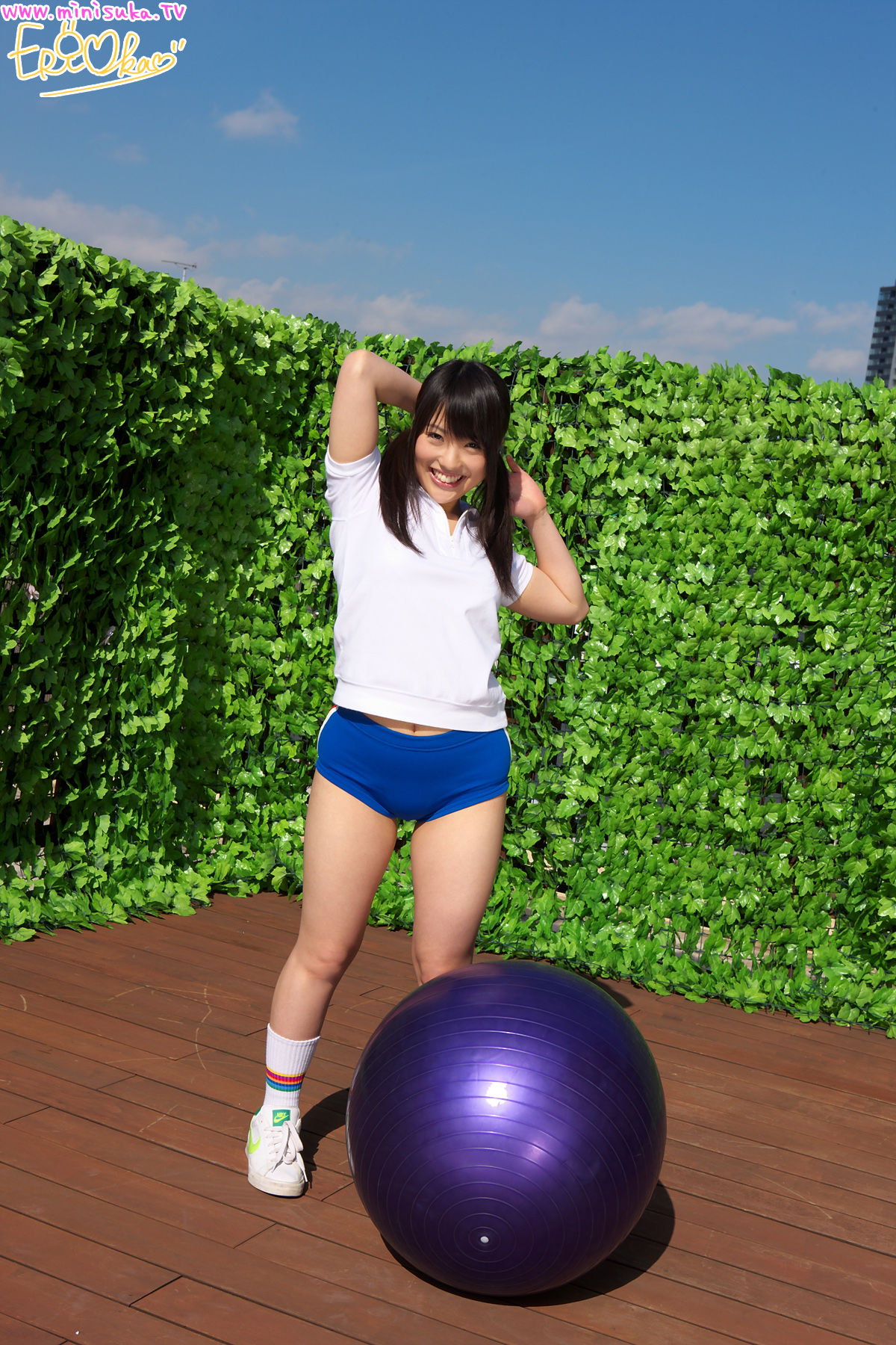 Eri Oka 岡英里《双马尾运动少女》-图27