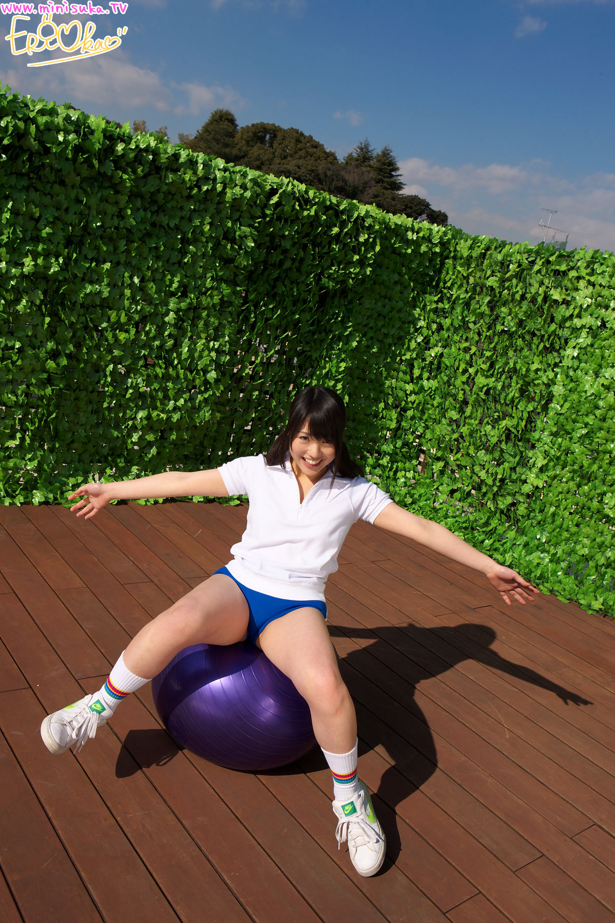 Eri Oka 岡英里《双马尾运动少女》-图34