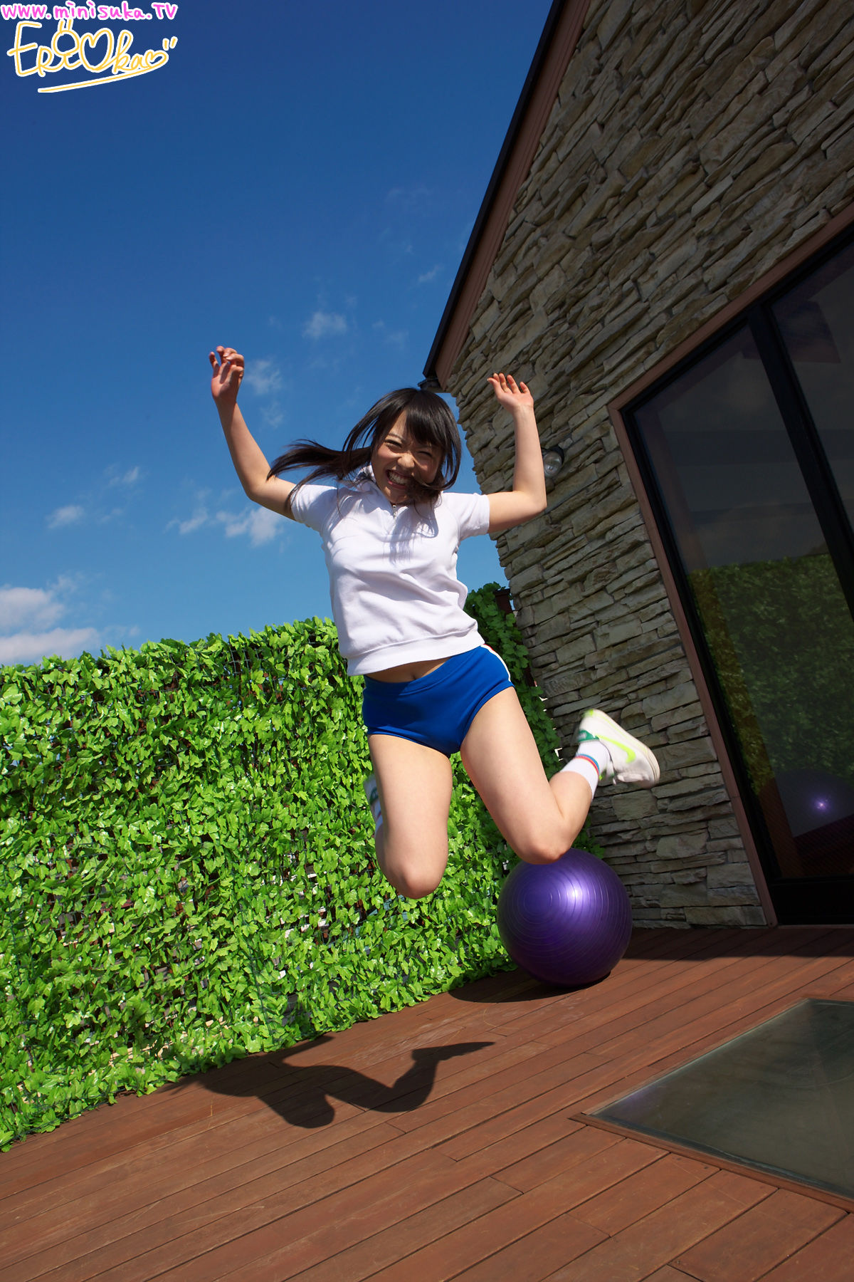 Eri Oka 岡英里《双马尾运动少女》-图45