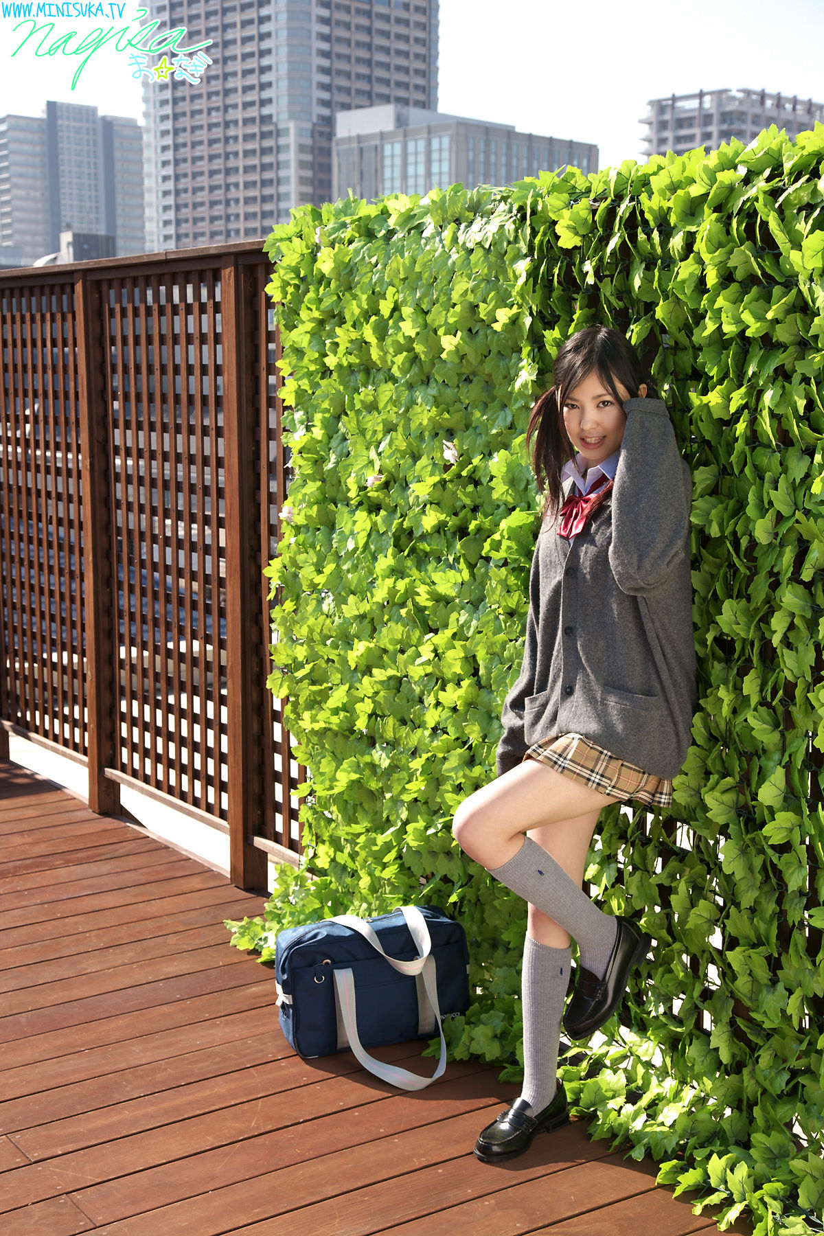 松山渚《双马尾校服诱惑》-图58