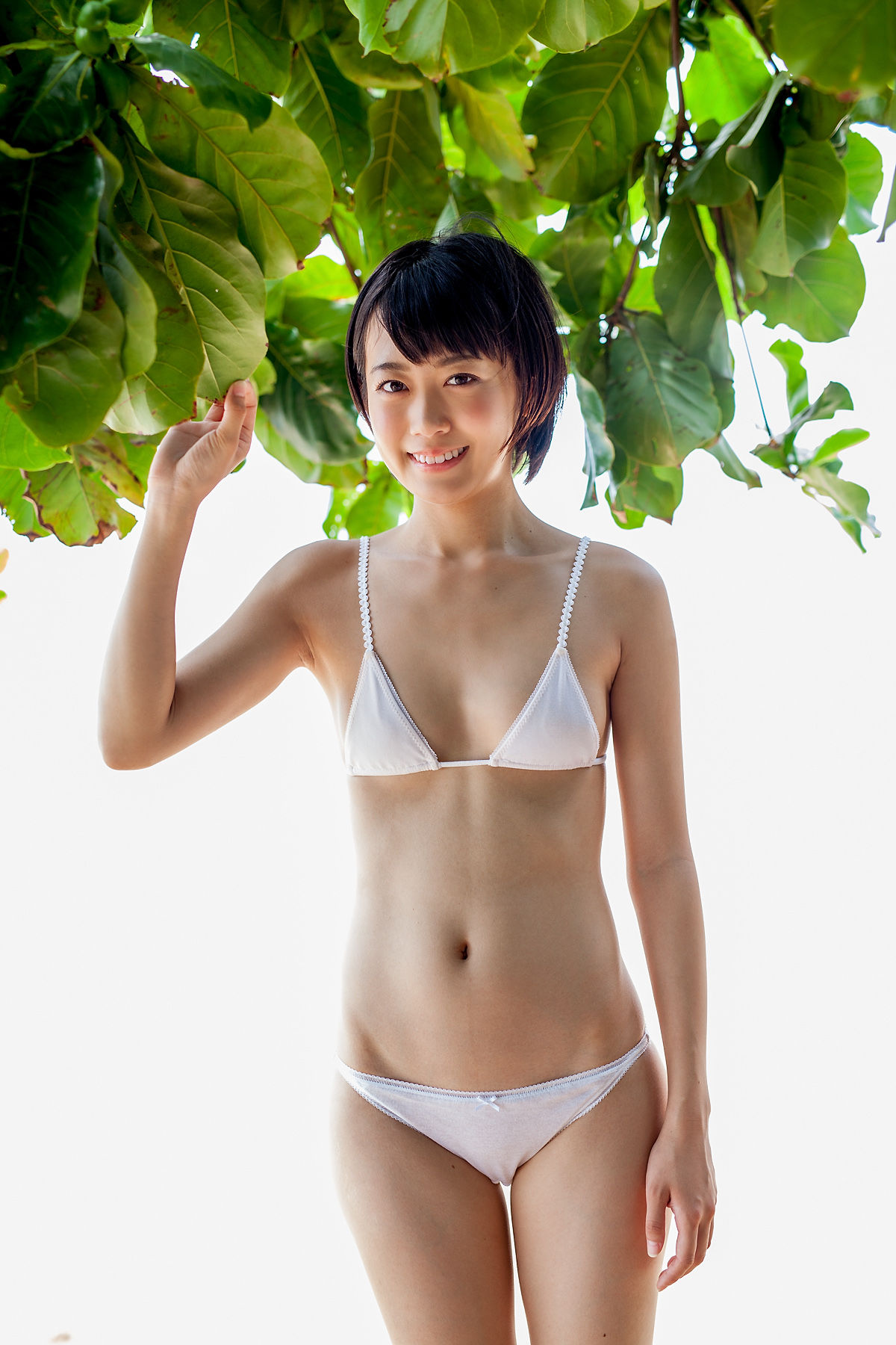 西野小春《海边校服+高叉泳装》-图42