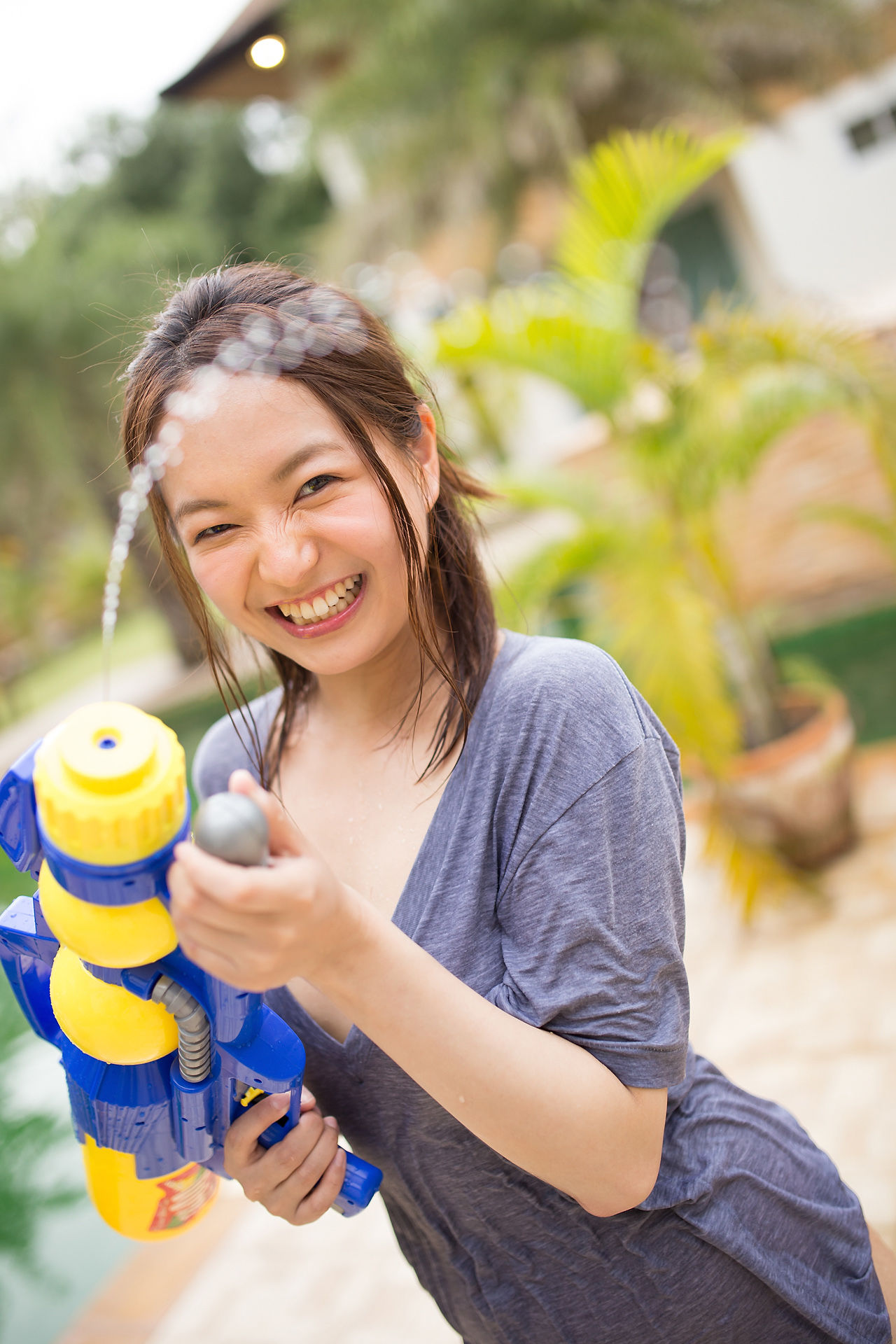 山中真由美+香月りお《T恤诱惑+浴室系列》-图33