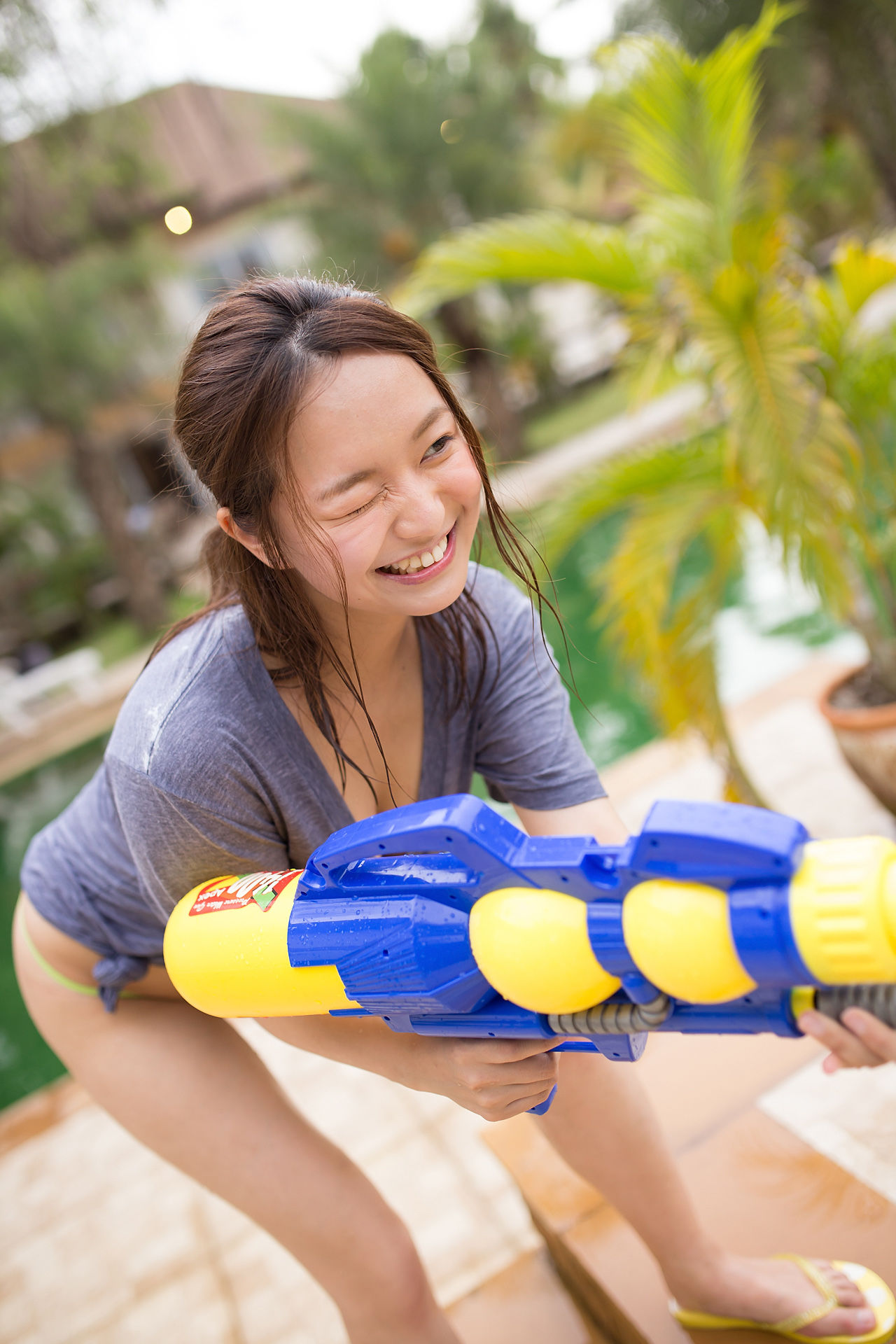 山中真由美+香月りお《T恤诱惑+浴室系列》-图35