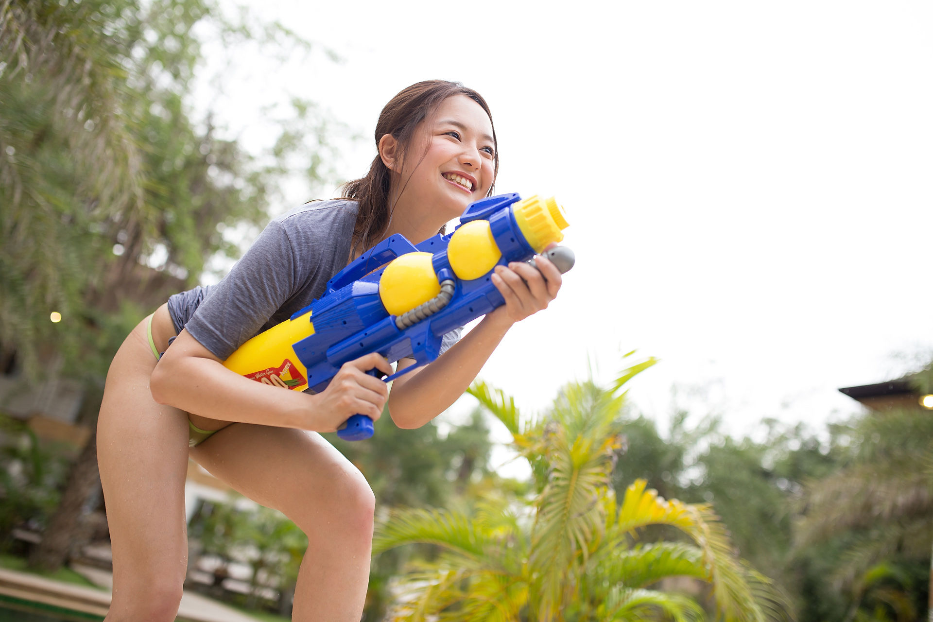 山中真由美+香月りお《T恤诱惑+浴室系列》-图36