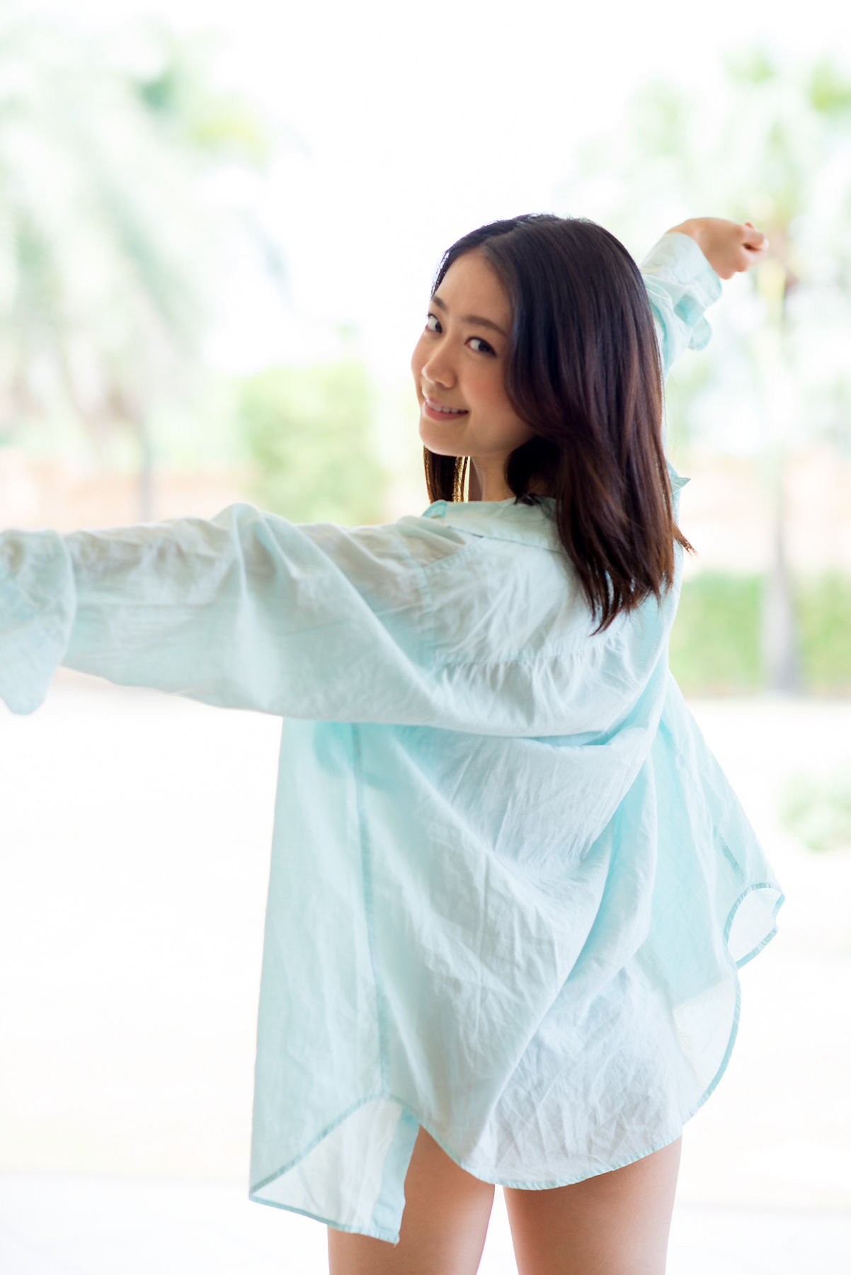 西野小春《居家衬衫+浴室沐浴》-图16