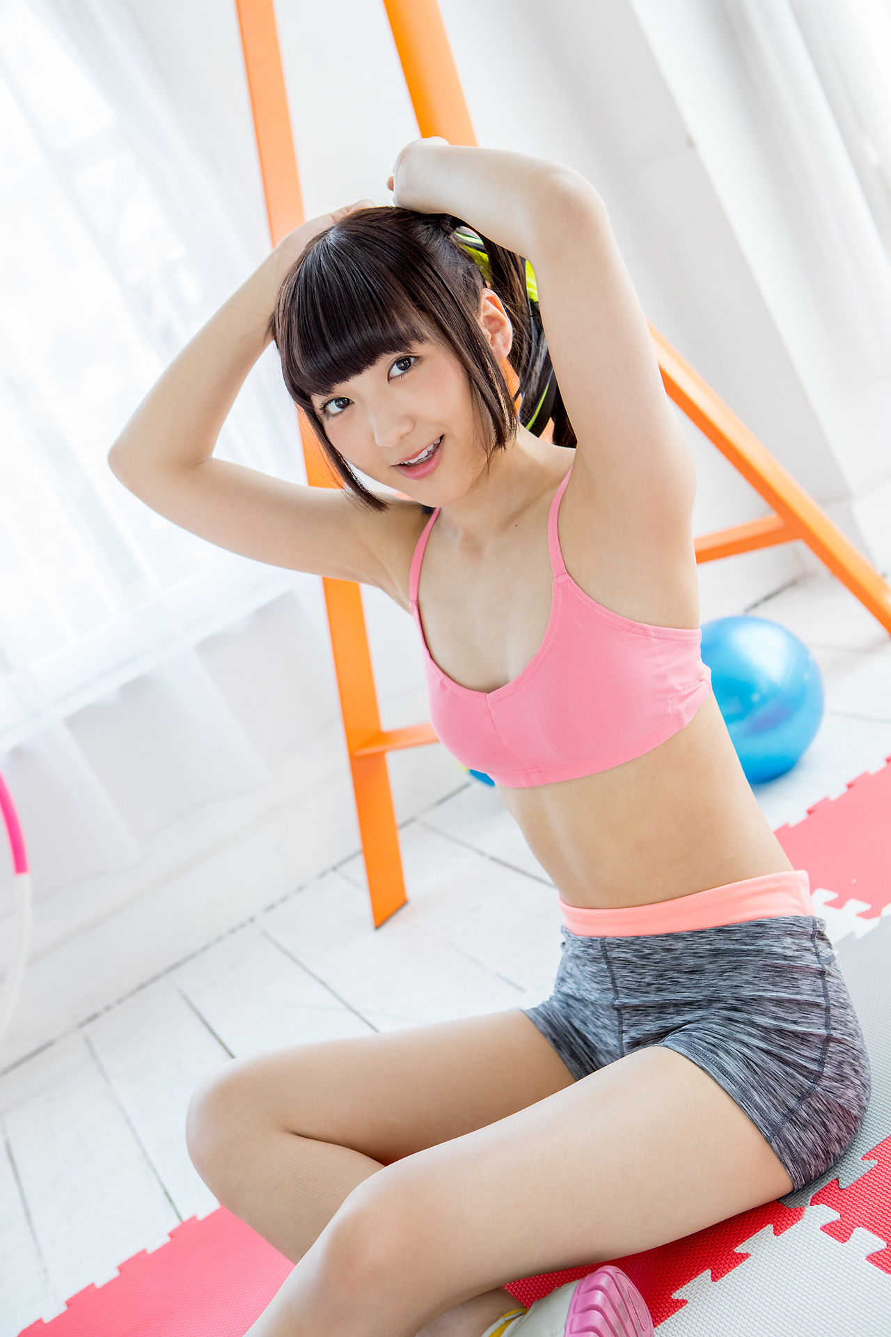 高梨あい《双马尾健身+背心系列》-图25