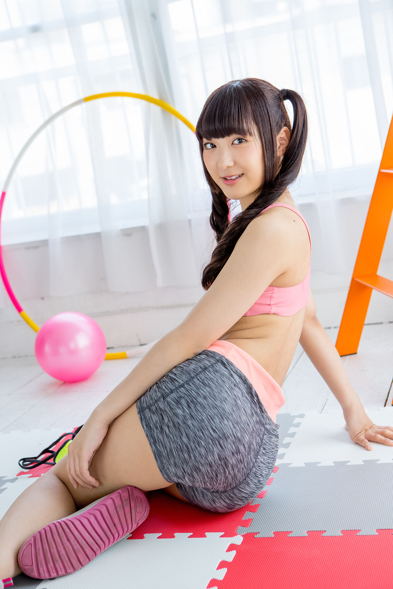 高梨あい《双马尾健身+背心系列》-图26