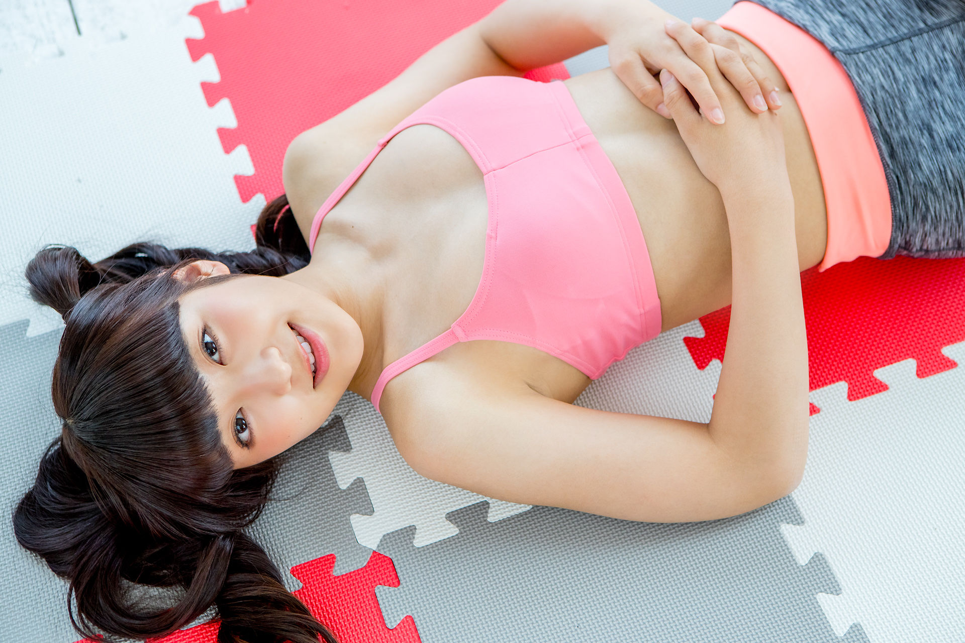 高梨あい《双马尾健身+背心系列》-图39