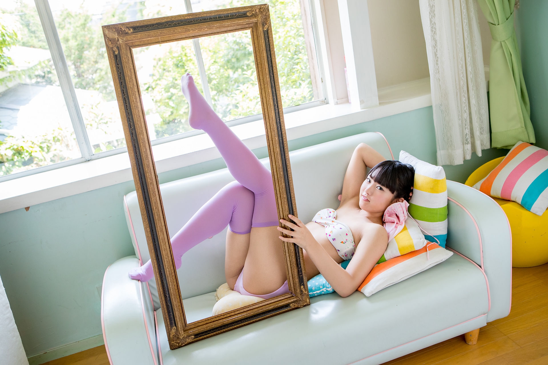 香月りお《睡衣+紫色长筒袜》-图73