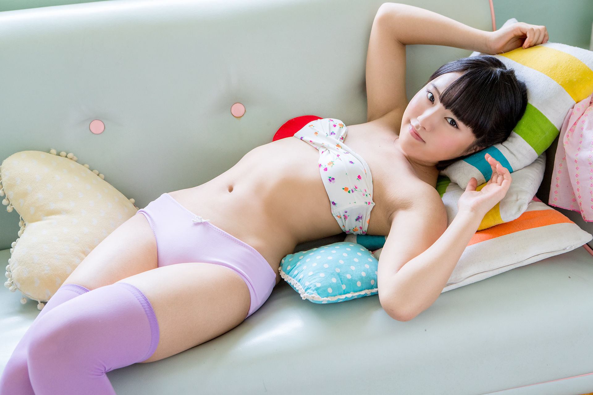 香月りお《睡衣+紫色长筒袜》-图78