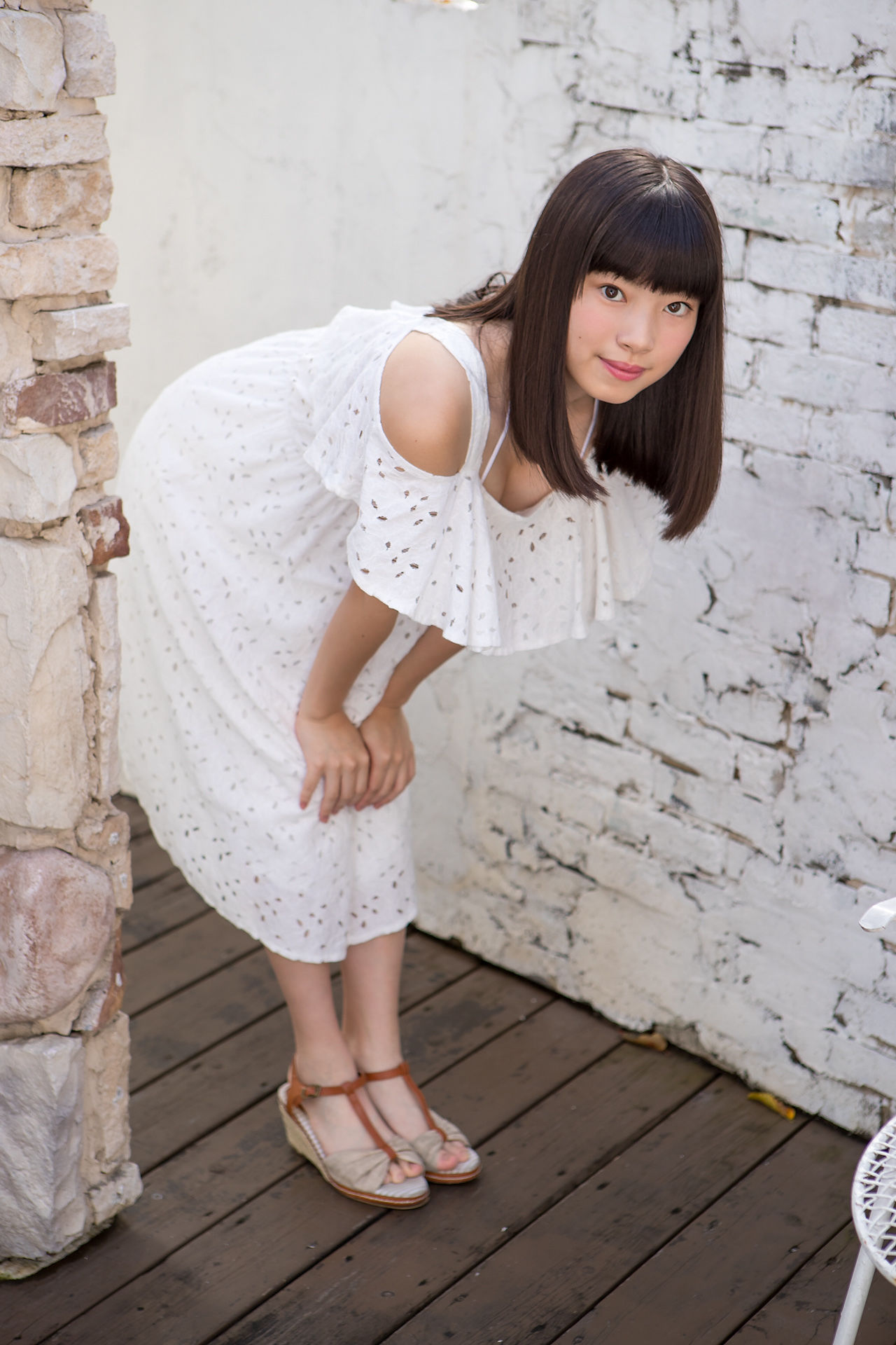 Sena Shinonome 東雲せな《白裙少女》-图9