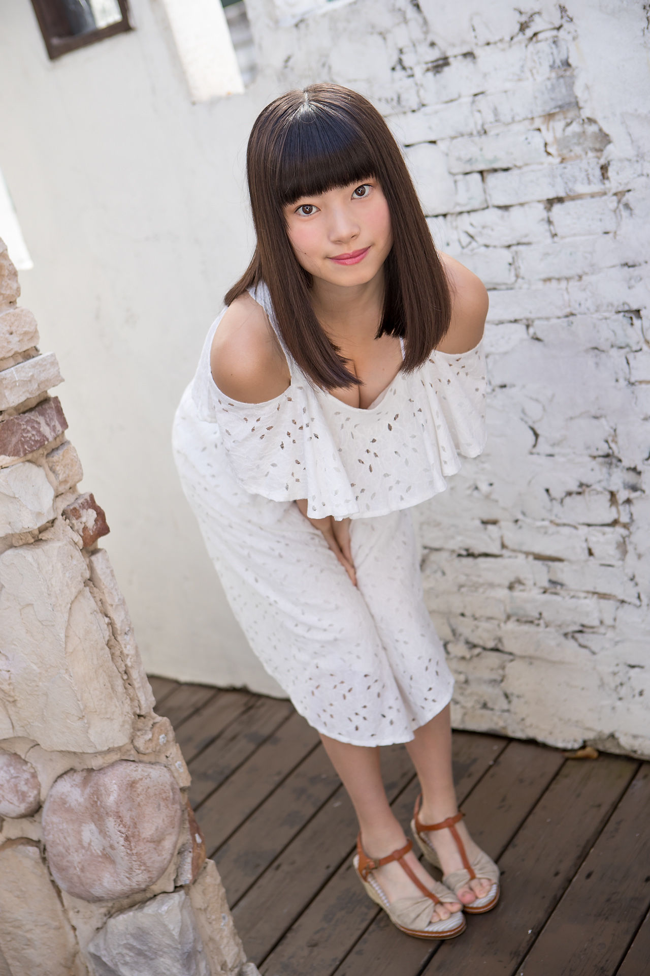 Sena Shinonome 東雲せな《白裙少女》-图10