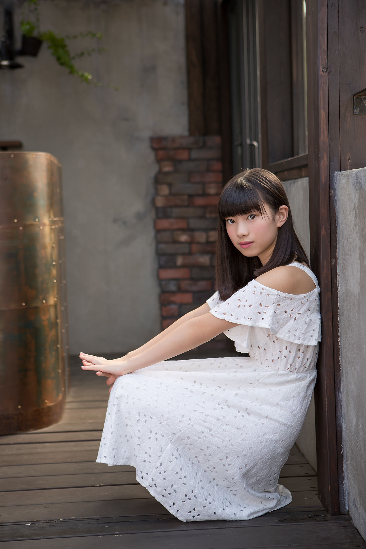 Sena Shinonome 東雲せな《白裙少女》-图11