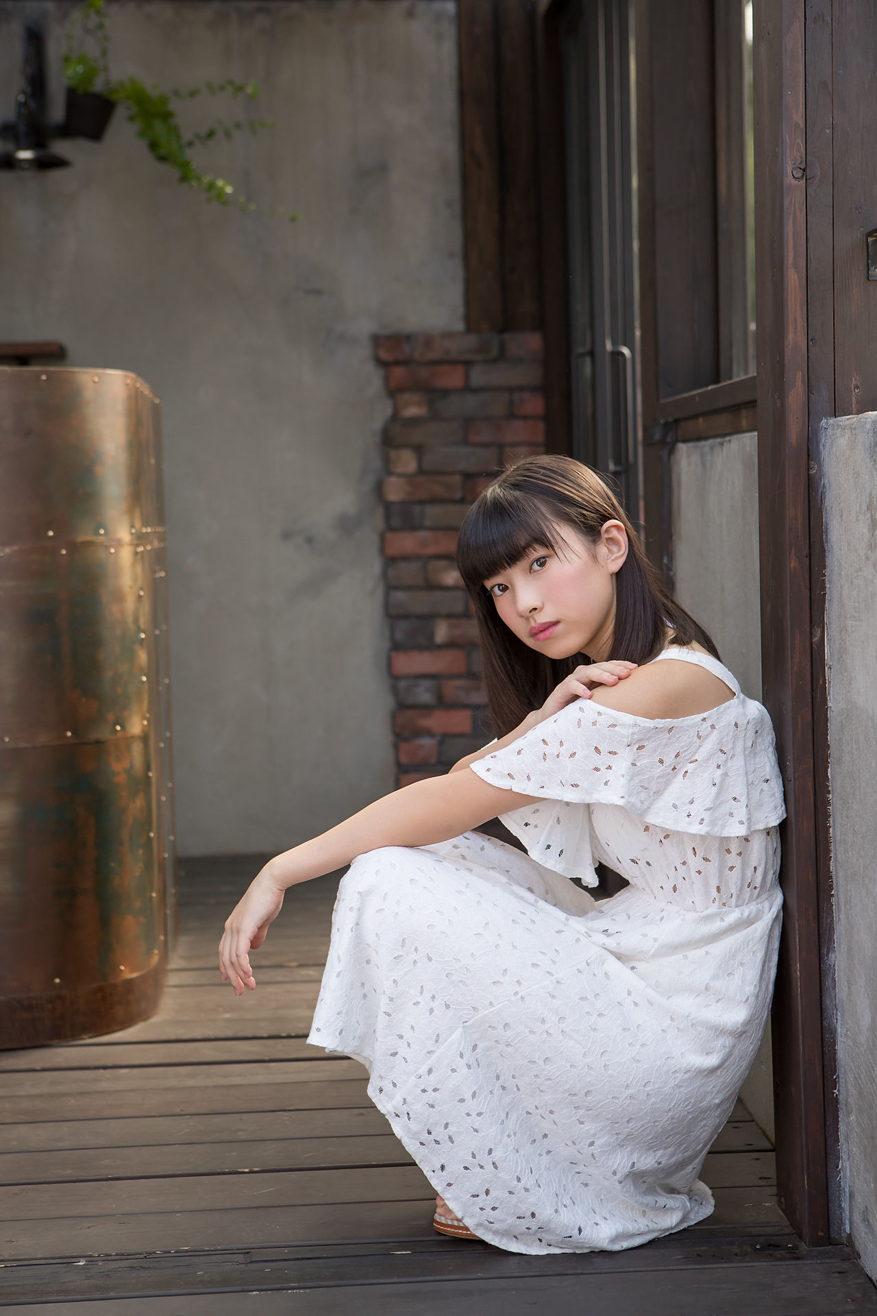 Sena Shinonome 東雲せな《白裙少女》-图12