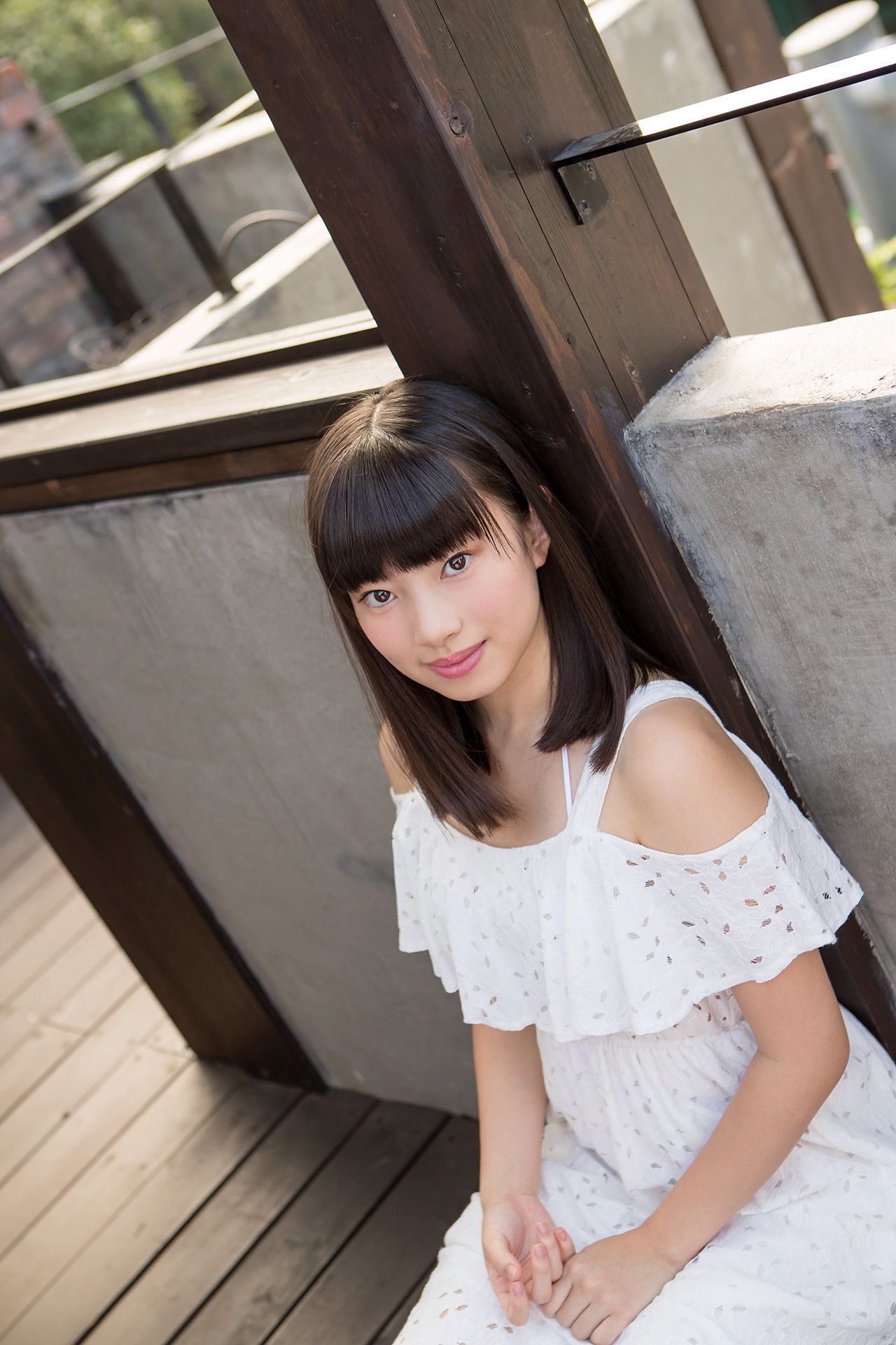 Sena Shinonome 東雲せな《白裙少女》-图15