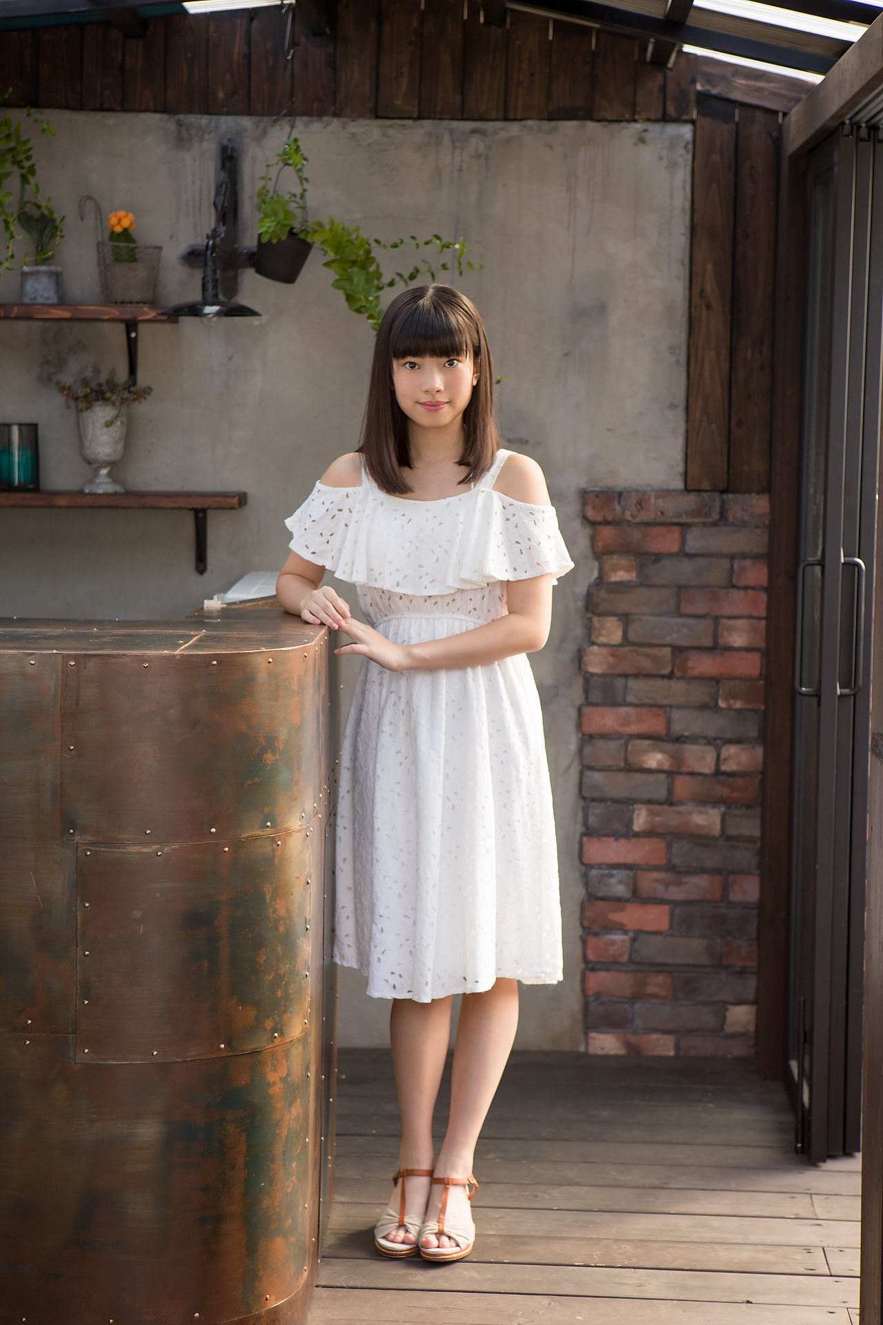 Sena Shinonome 東雲せな《白裙少女》-图23