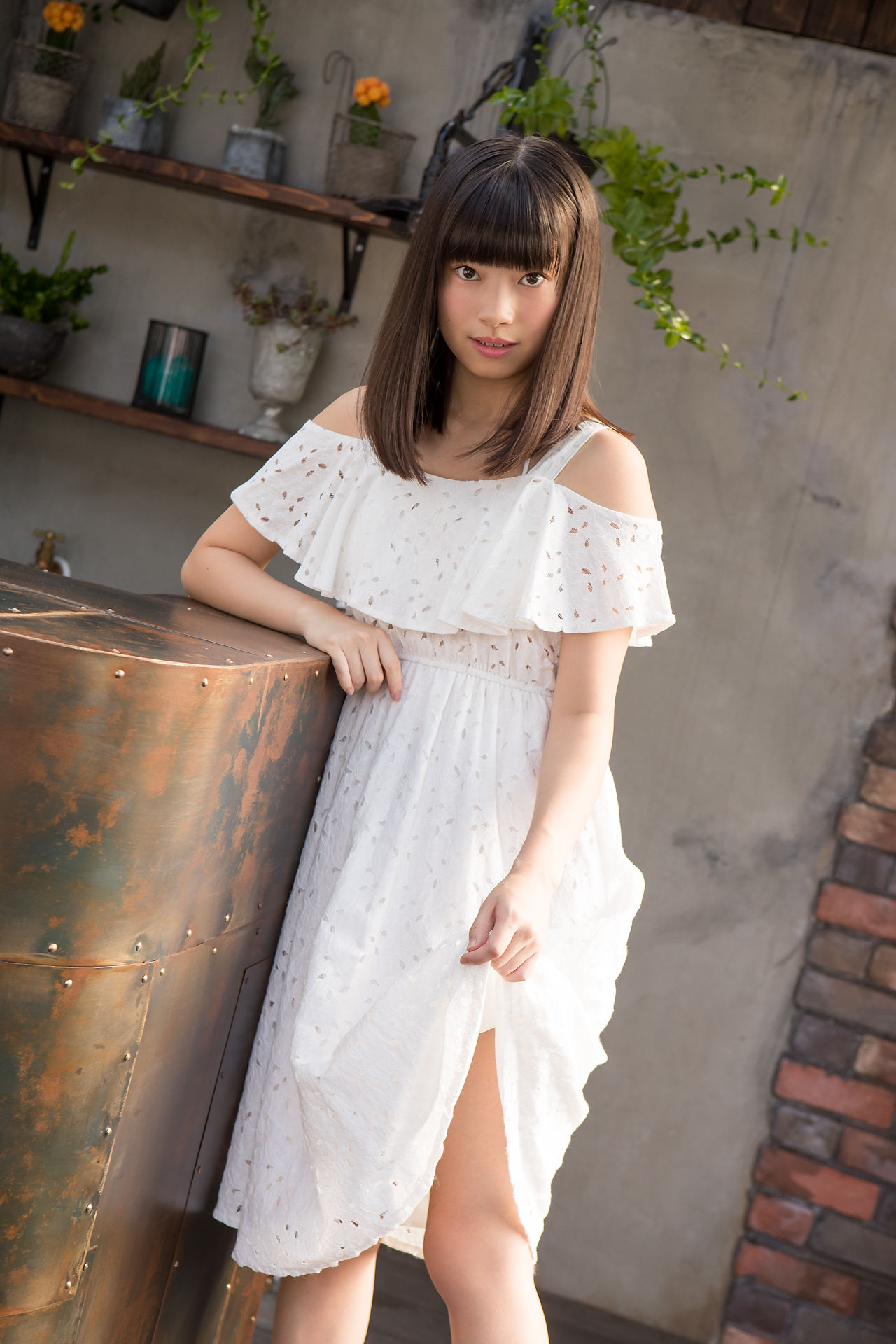 Sena Shinonome 東雲せな《白裙少女》-图25