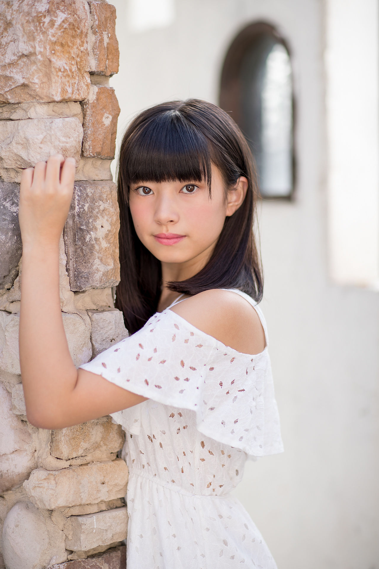 Sena Shinonome 東雲せな《白裙少女》-图6