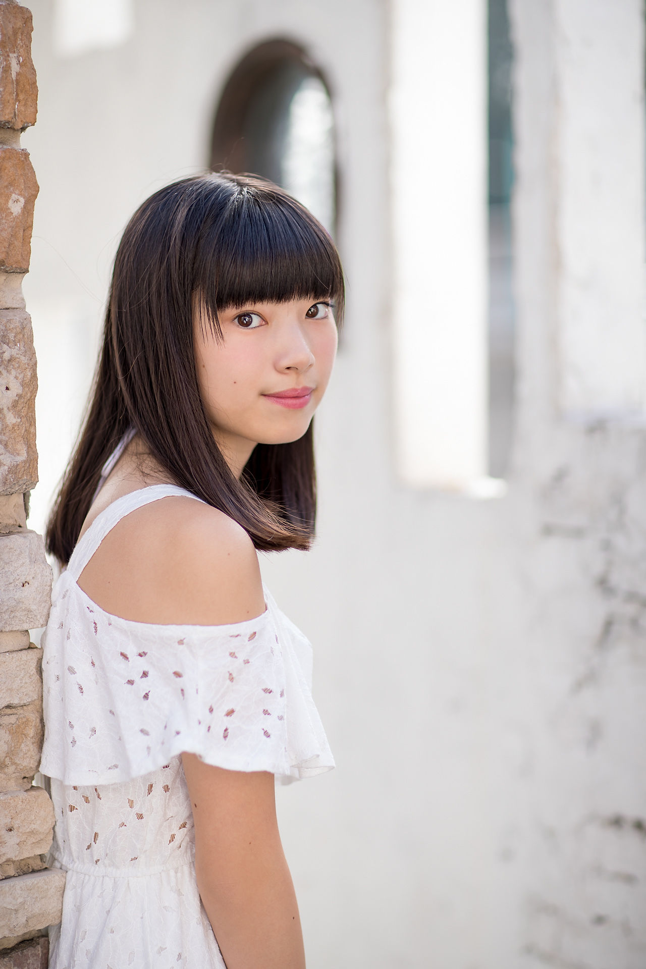 Sena Shinonome 東雲せな《白裙少女》-图7