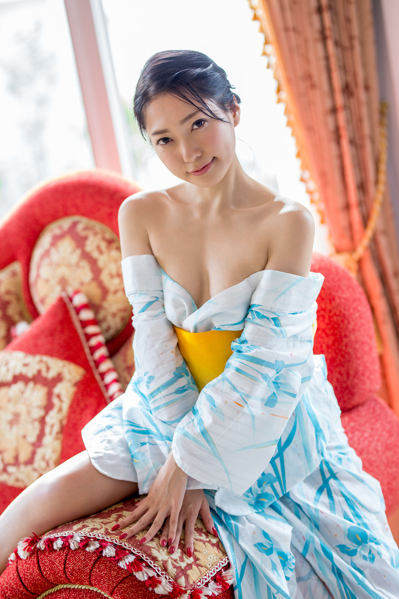 Ui Mita 三田羽衣《和服魅惑》-图10