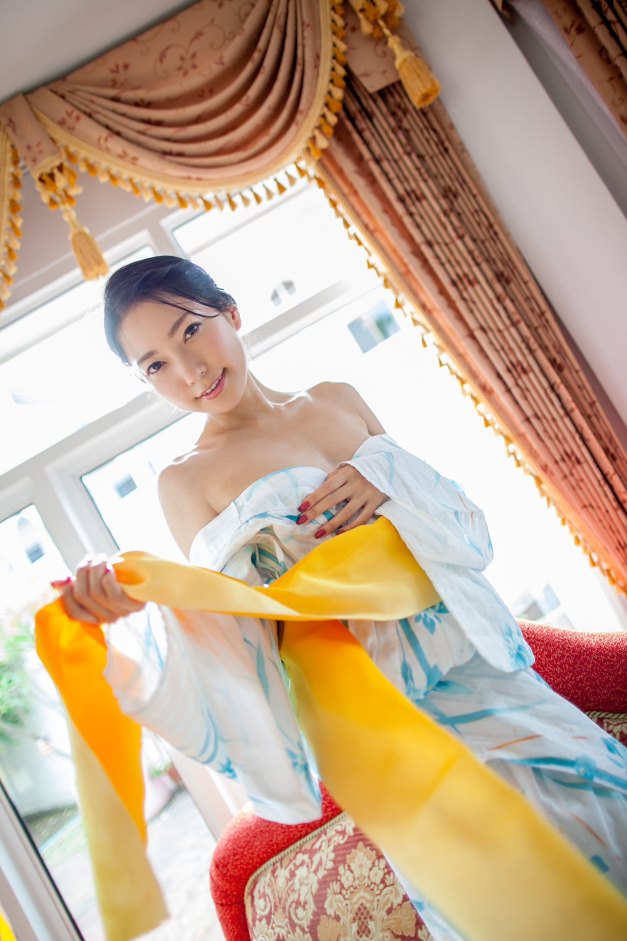 Ui Mita 三田羽衣《和服魅惑》-图17