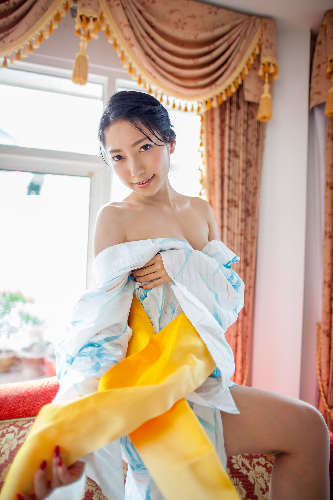 Ui Mita 三田羽衣《和服魅惑》-图18