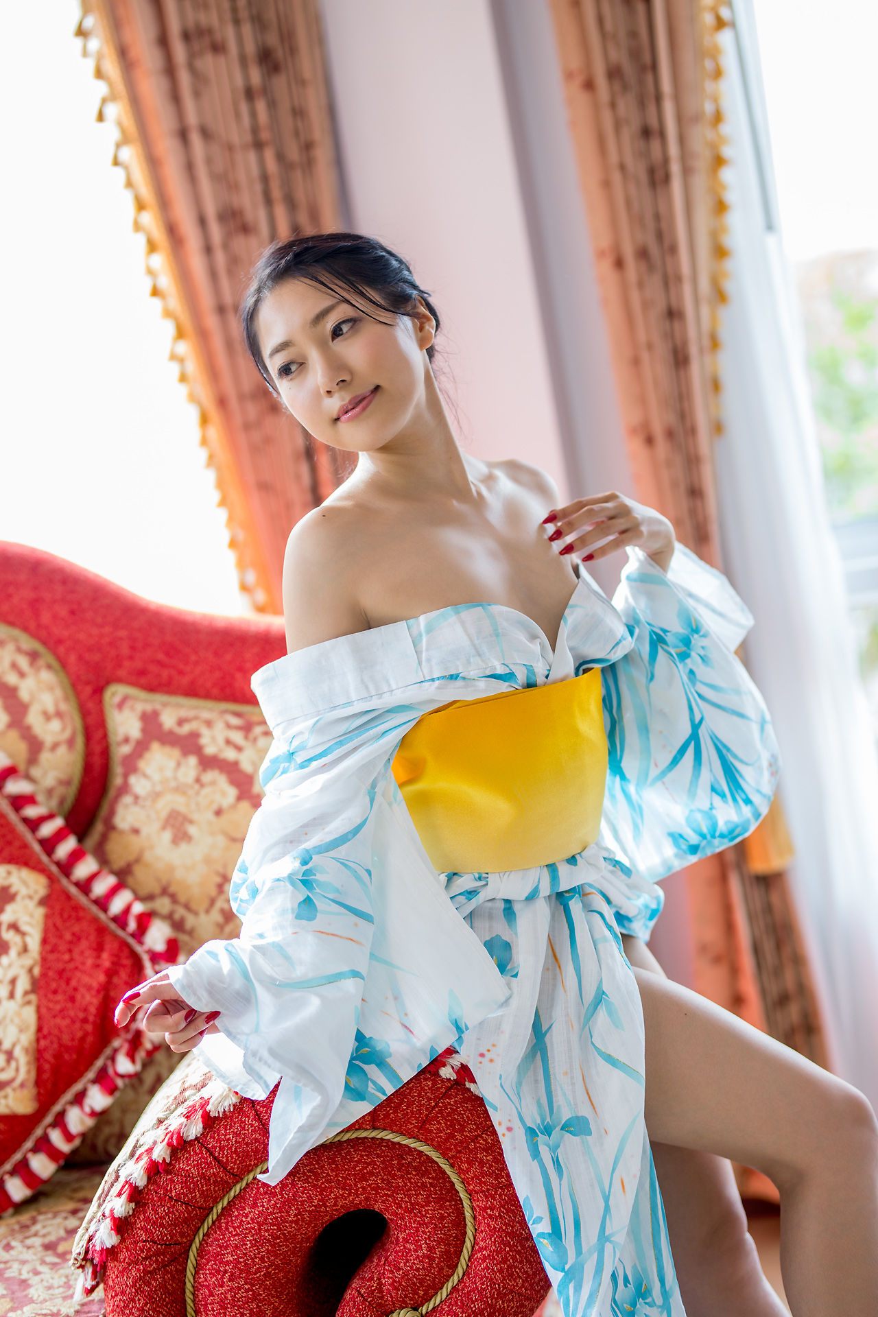 Ui Mita 三田羽衣《和服魅惑》-图8